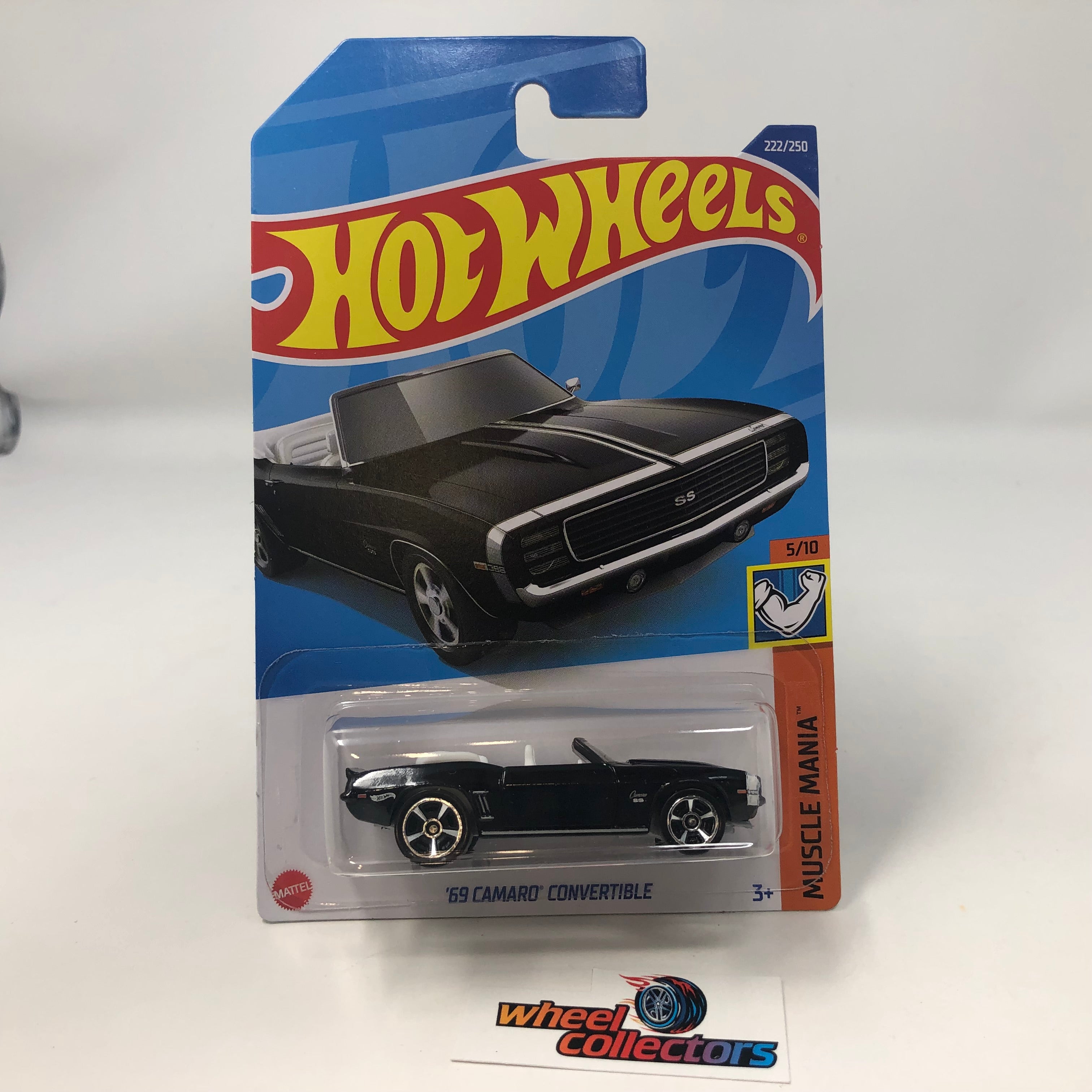 '69 Camaro Convertible #222 * Black * 2022 Hot Wheels International Case N、mySite、hgirdovlk