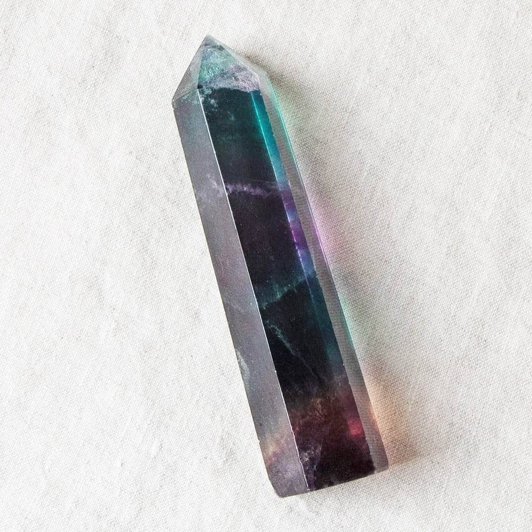 Rainbow Fluorite Tower - AAA Premium Quality、mySite、hinf8tx79