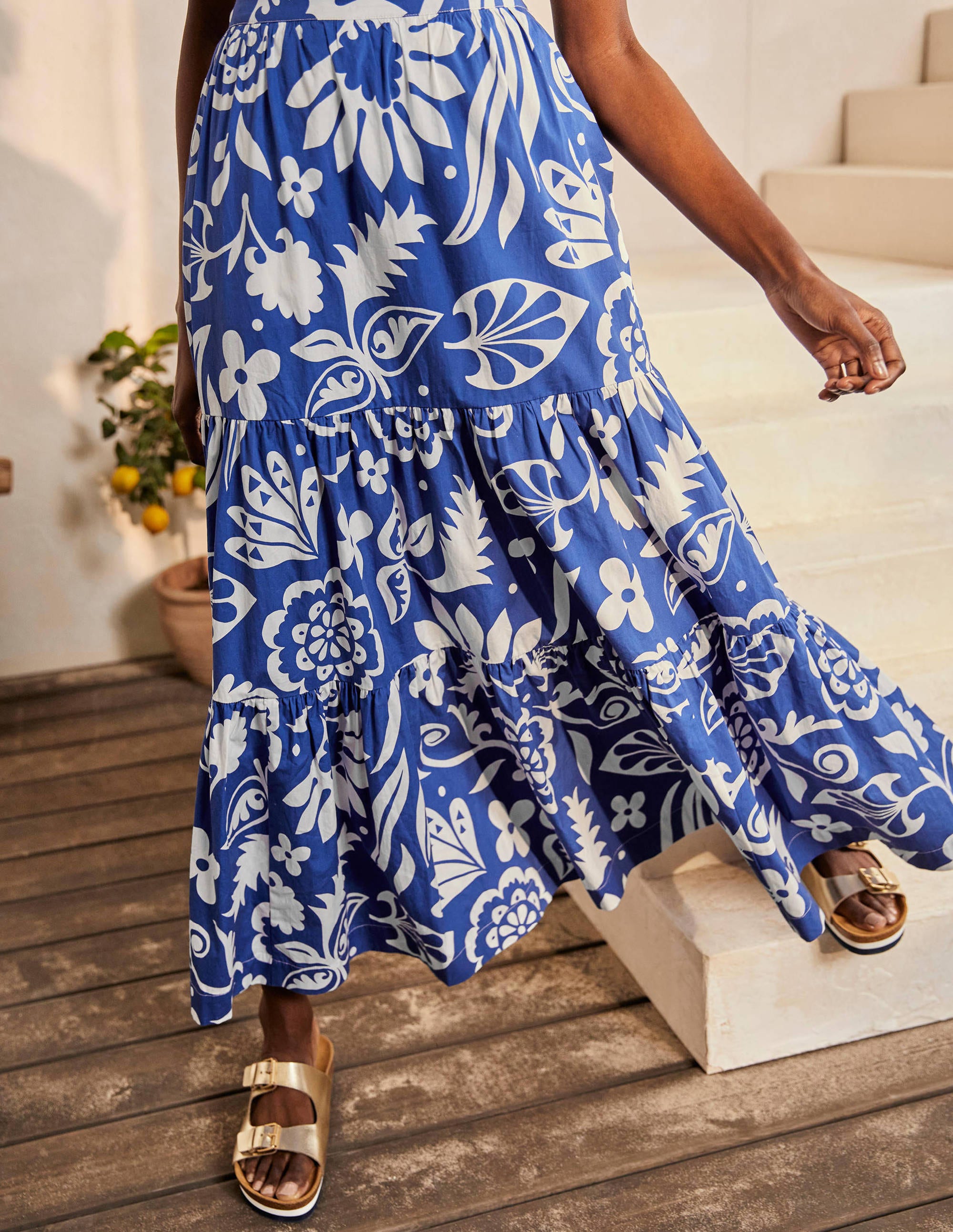  Lorna Tiered Maxi Skirt-Summit, Garden Tropic、mySite、ashleygrahame