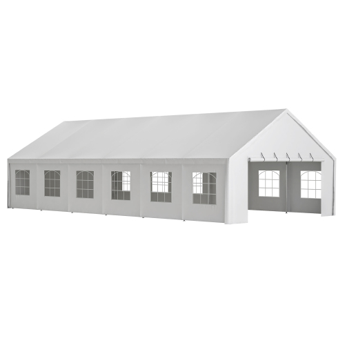 20x40FT Party Tent Heavy Duty, Large Wedding Event Shelters with 3 Carry Bags & Removable Sidewalls, Outdoor Canopy Gazebo Commercial Tents for Parties Carport Camping Garden Patio、、eastwooduniform