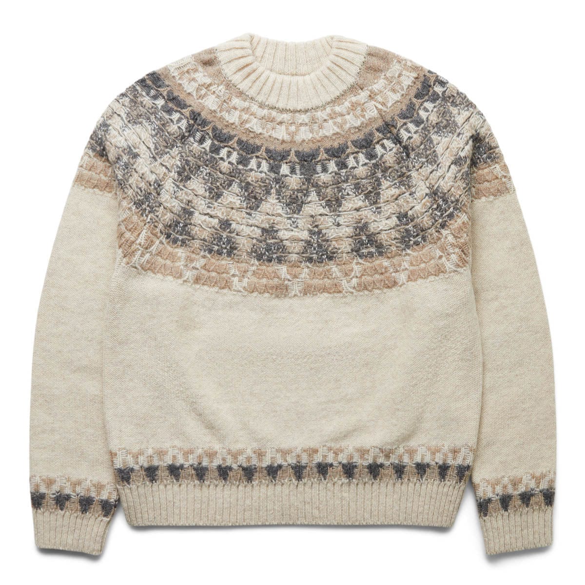 5G WOOL NORDIC SMILIE PATCH RAGLAN SWEATER、mySite、zt4zffjzw