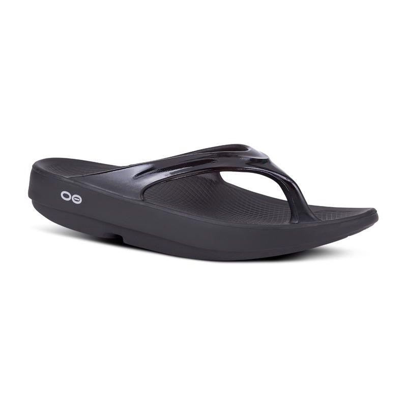  Oofos Women's OOlala Flip Flop Sandal - Black、mySite、preschool7hills