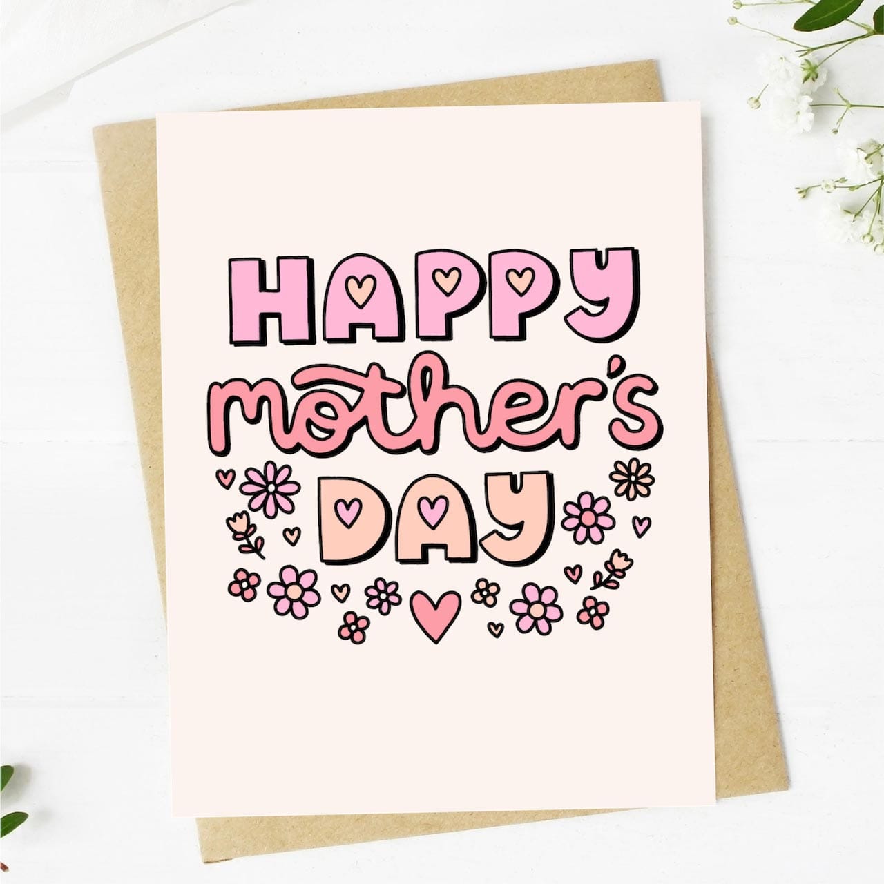  Happy Mother's Day Floral Mother's Day Card、mySite、elrpsem3k