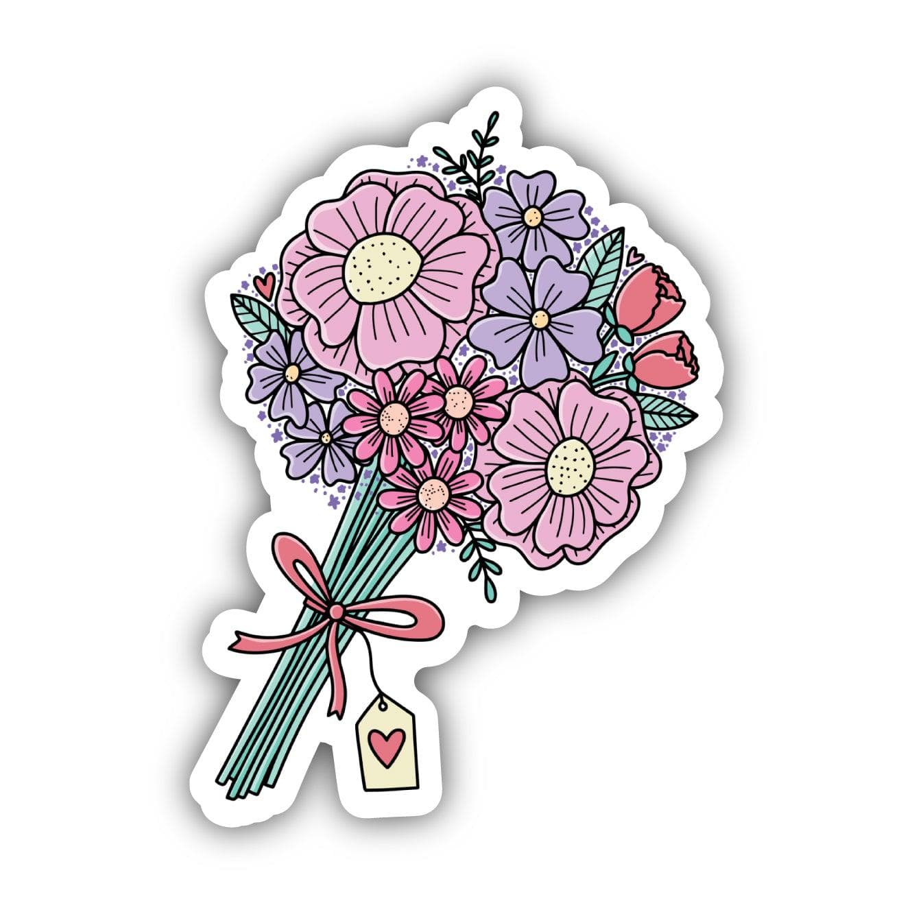  Valentine's Day Flowers Bouquet Sticker、mySite、ghnorth