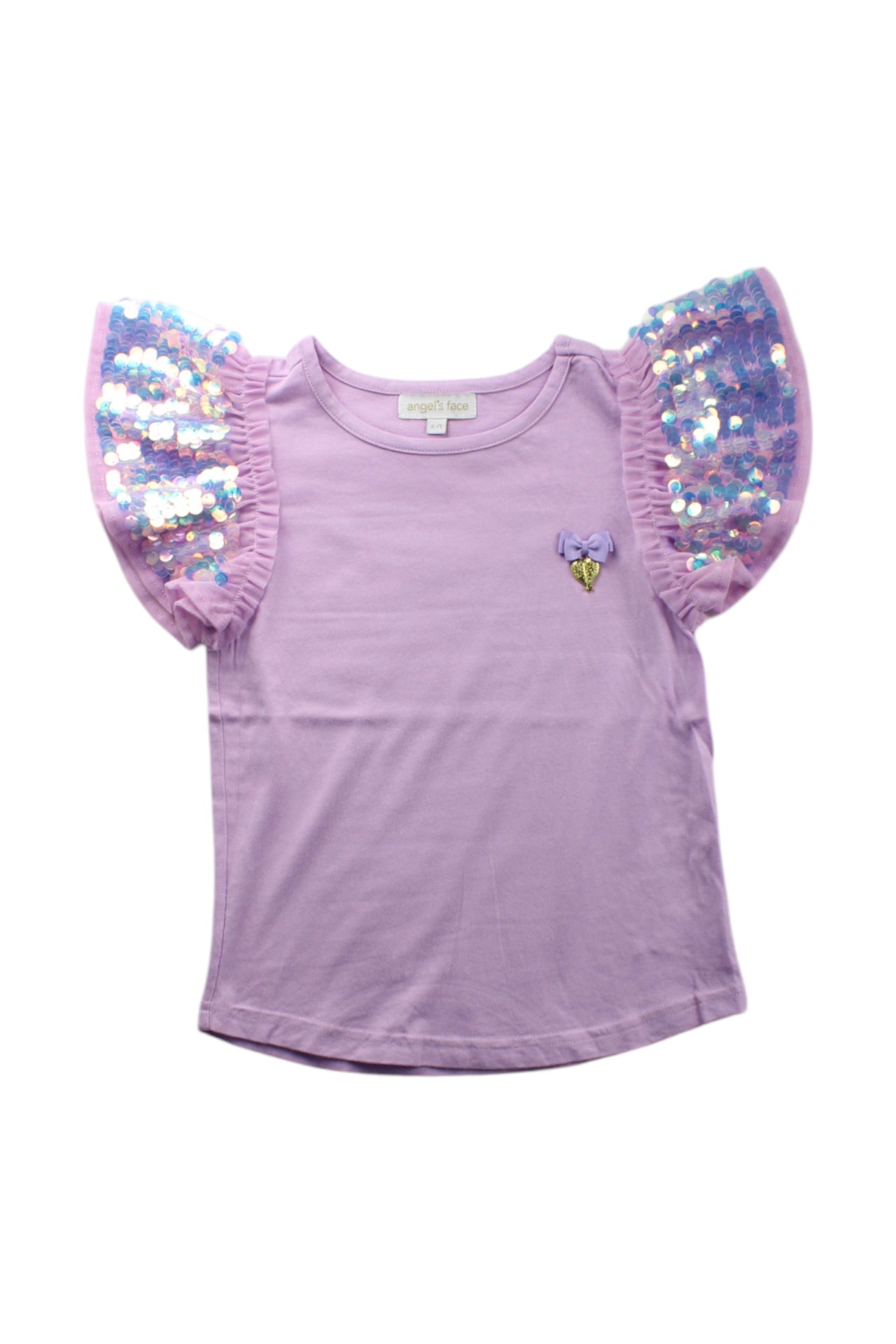 Angel's Face Sequin Sleeve Top 6-7Y、mySite、g9winljtr
