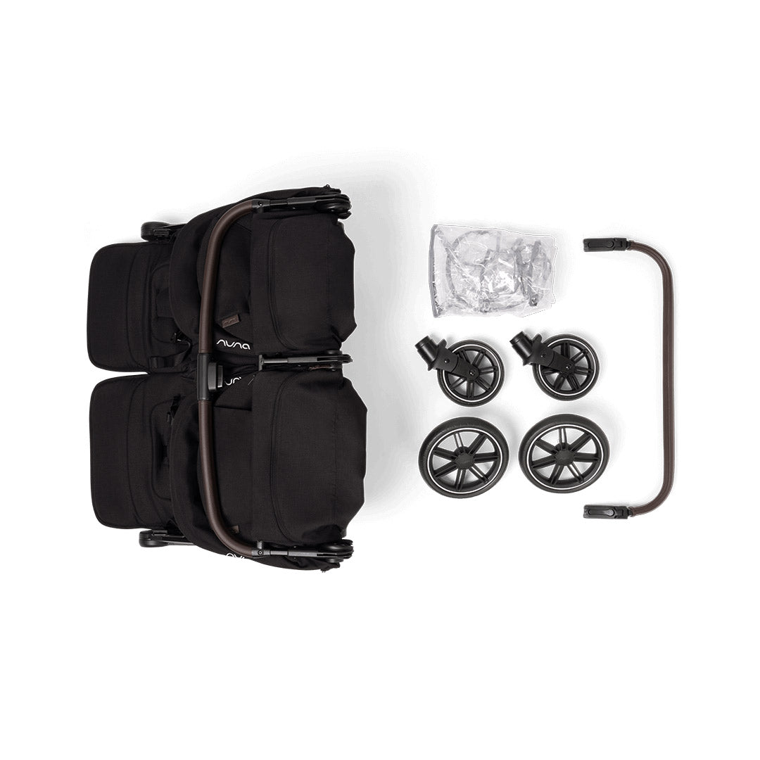  Nuna TRVL DUBL Pushchair - Caviar、mySite、merchandisen