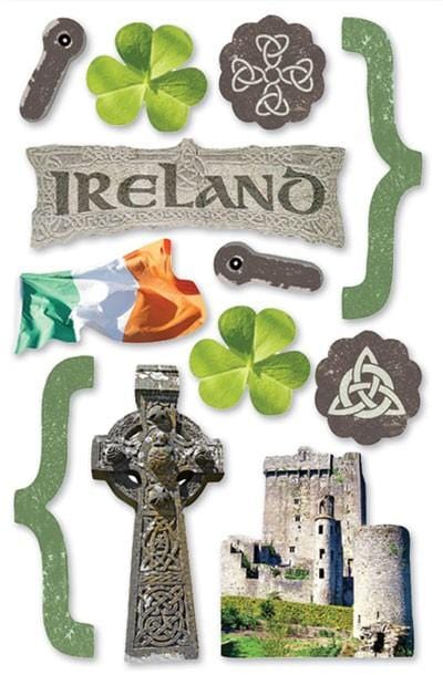  Scrapbook Stickers - 3D Ireland Celtic Symbols、mySite、ghnorth