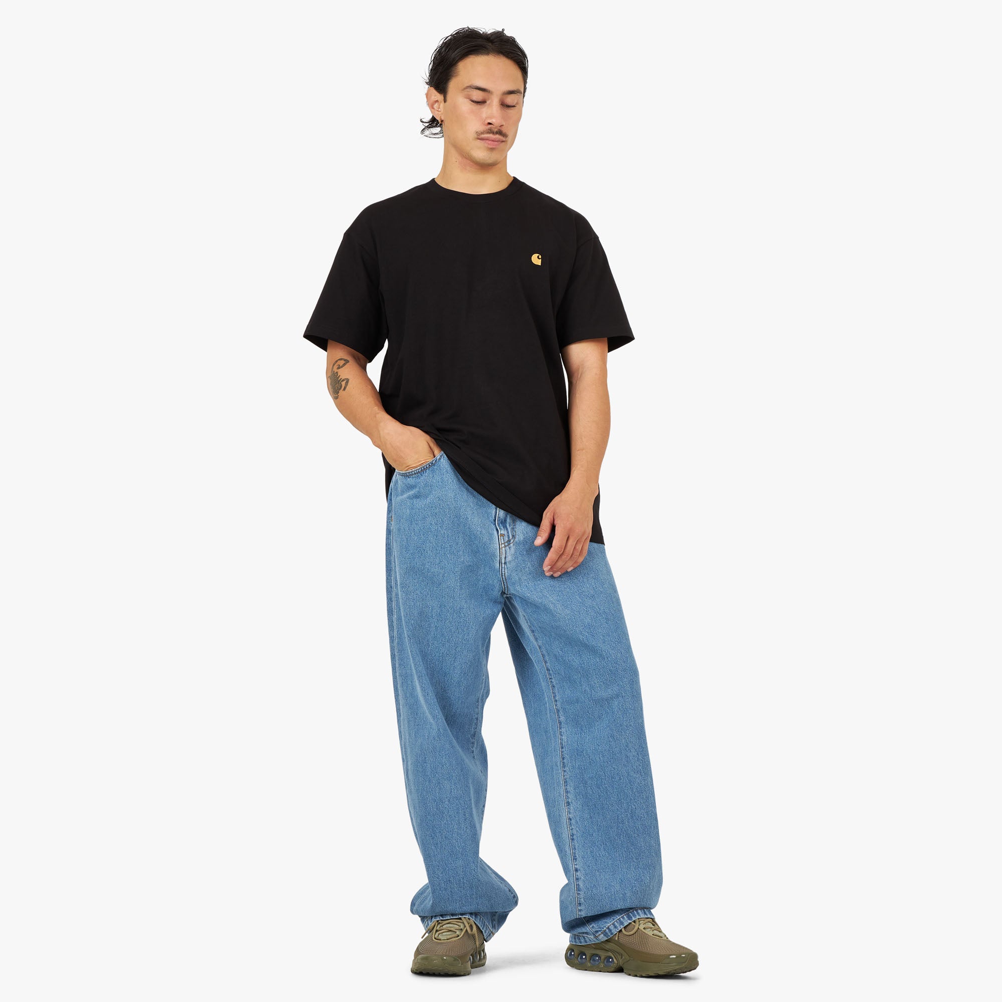  Carhartt WIP Chase T-shirt / Black、mySite、merchandisen