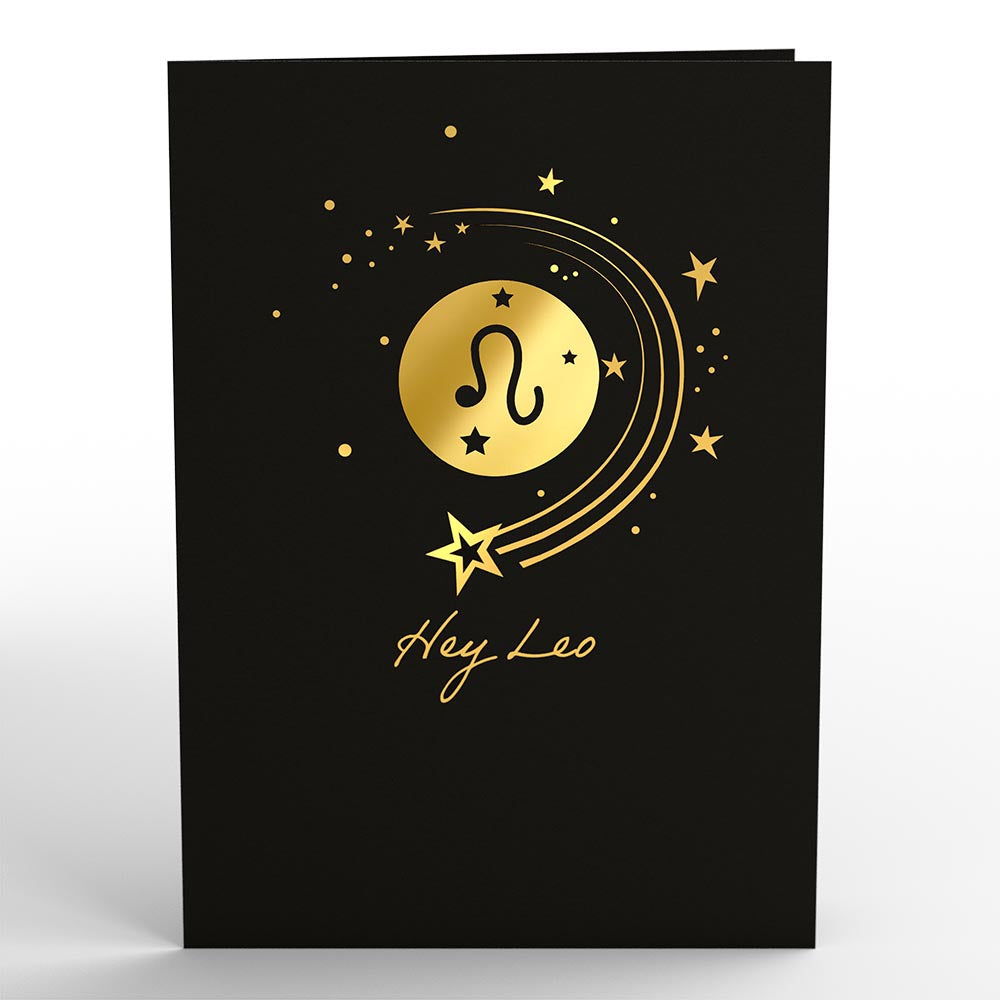 Leo Zodiac Birthday Pop-Up Card、mySite、solidvoid