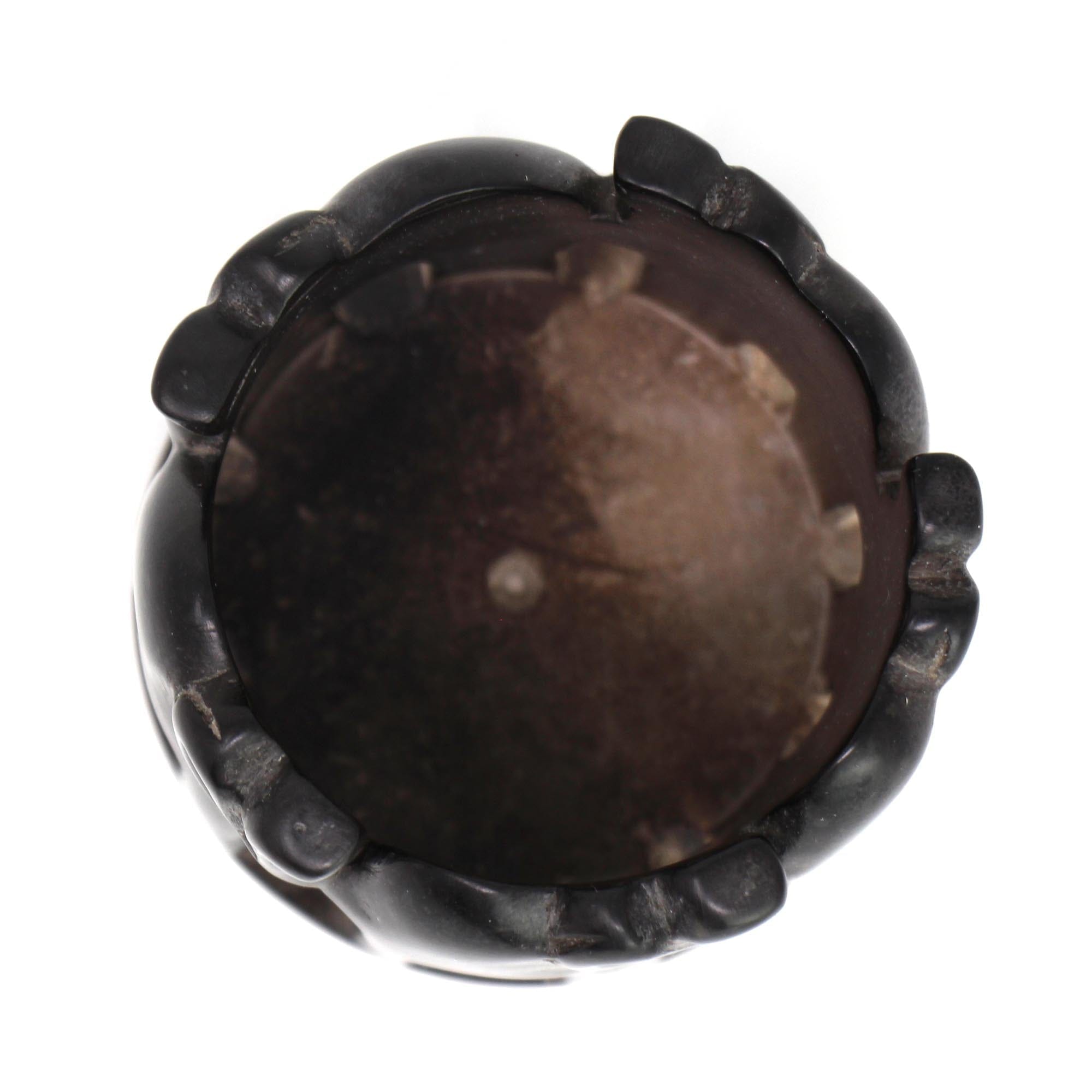 African Circle of Elephants Soapstone Sculpture, 3 to 3.5-inch - Dark Stone *、mySite、g9winljtr