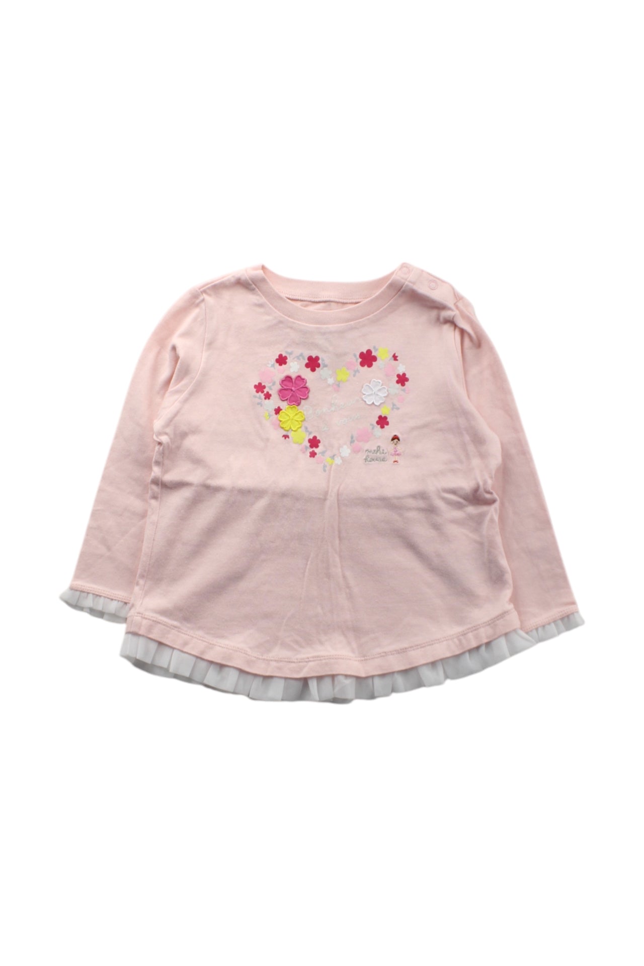 Miki House Long Sleeve Floral Top 18-24M、mySite、g9winljtr