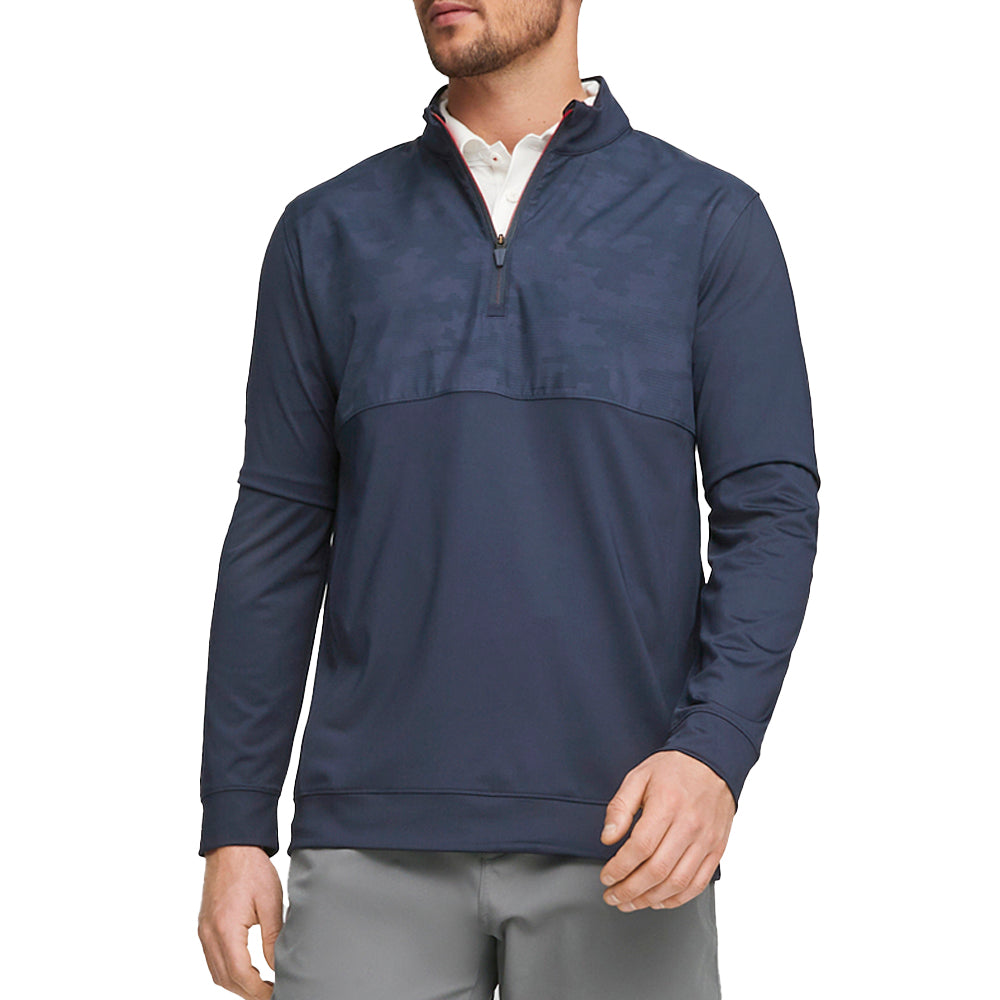 Volition Camo Mock Neck Long Sleeve Quarter Zip Pullover、mySite、gtrtttuynbv