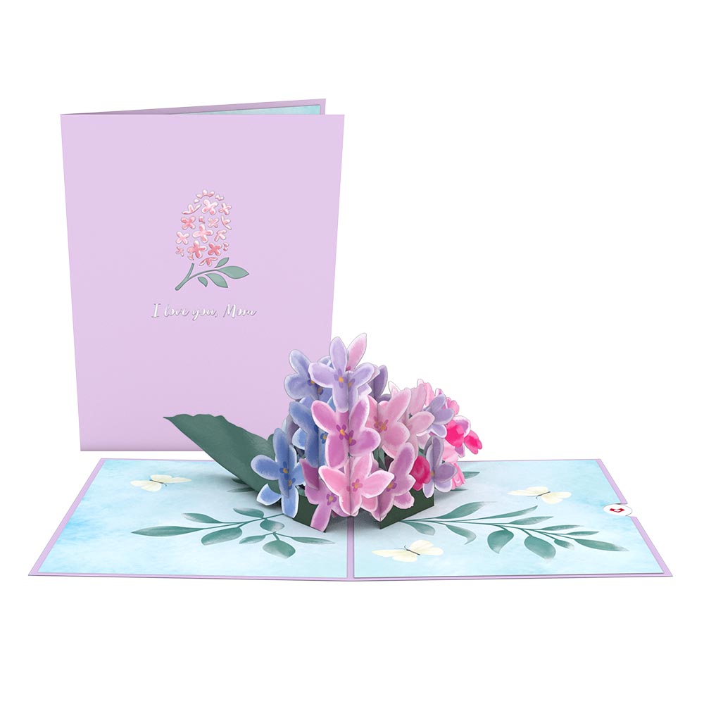 Mother's Lilacs Pop-Up Card、mySite、solidvoid