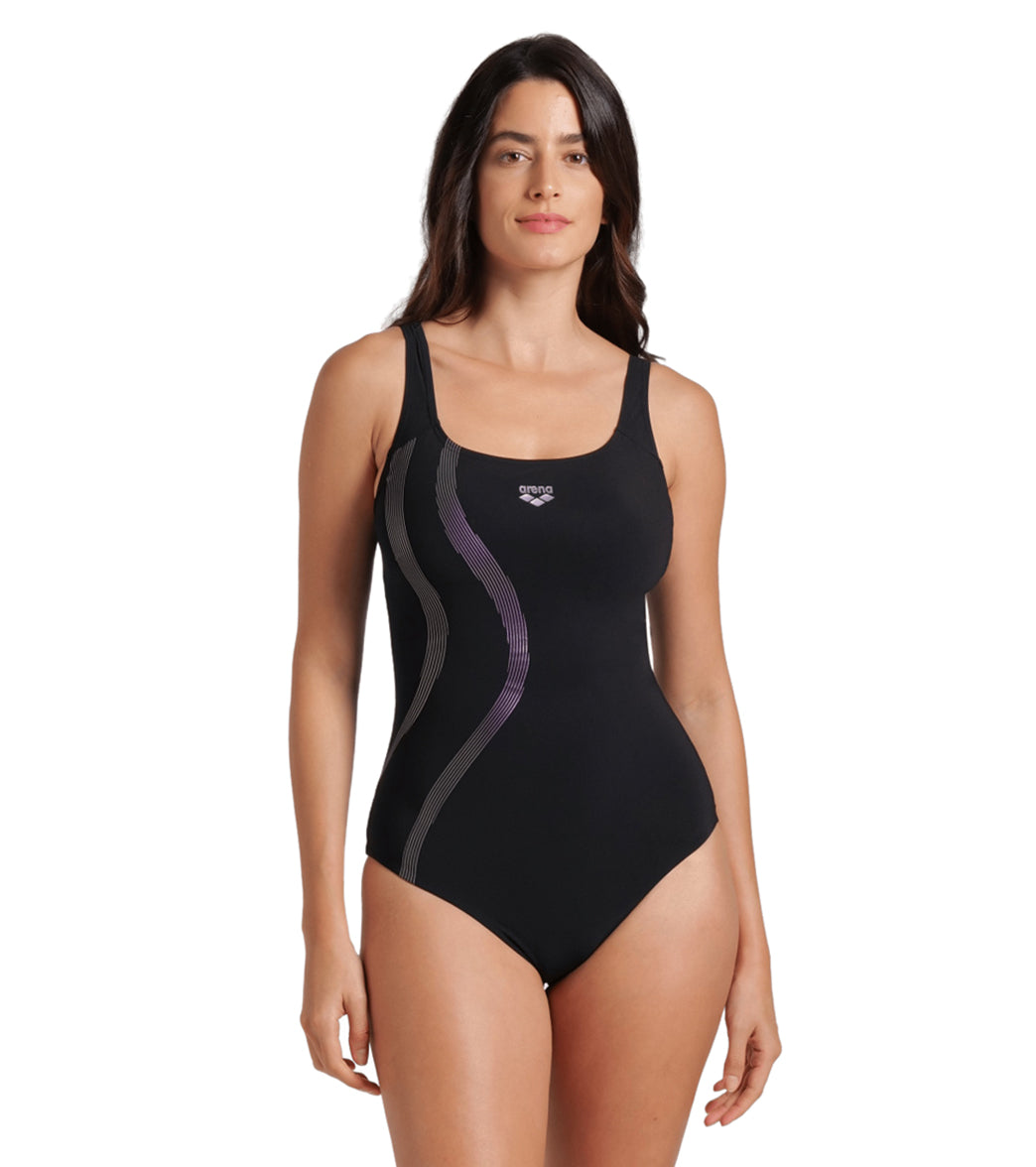 Arena Women's Ginevra Shapewear Wing Back One Piece Swimsuit、mySite、noshort