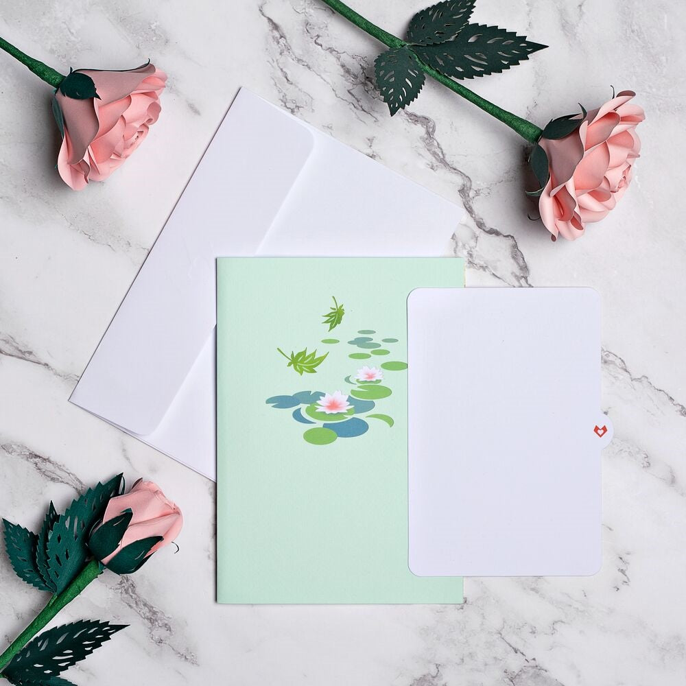 Green Maple Tree Pop-Up Card、mySite、solidvoid