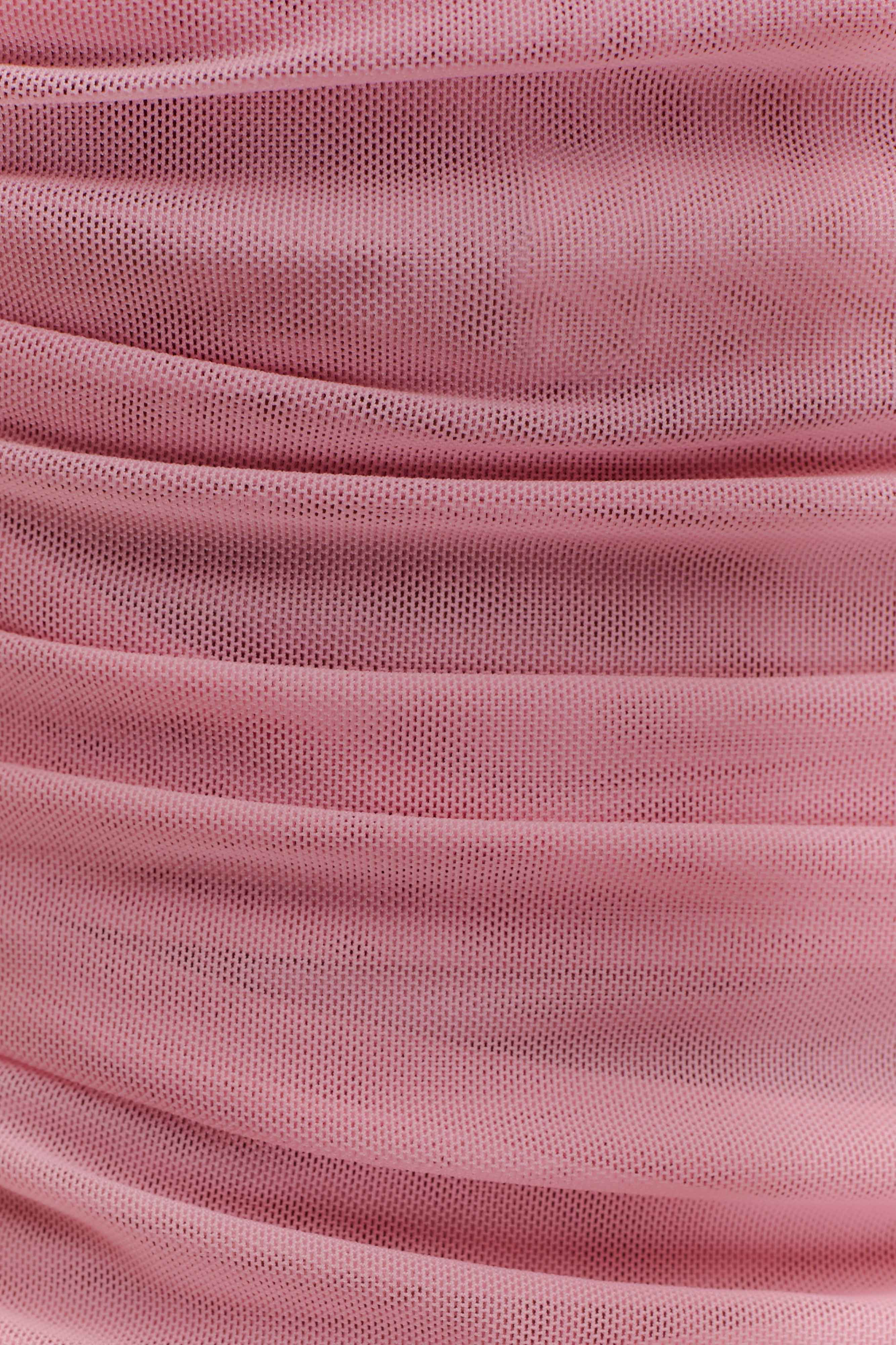 Brooklyn Mesh Crop Top - Candy Pink、mySite、solidvoid