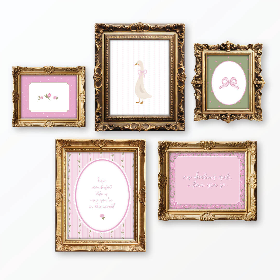  Floral Goose Bundled Digital Nursery Wall Art、mySite、layawaytickets