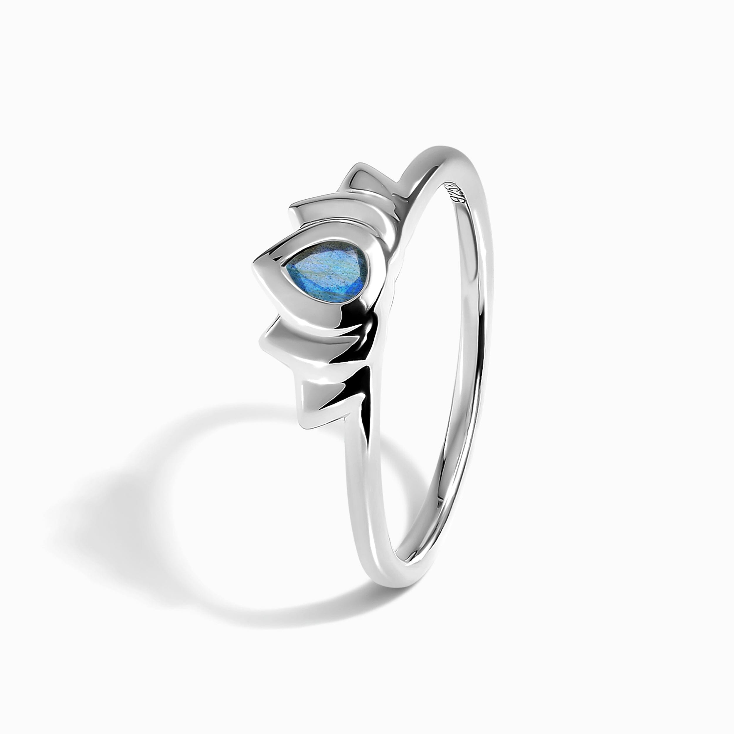 Labradorite Ring - Dainty Lotus、mySite、hinf8tx79