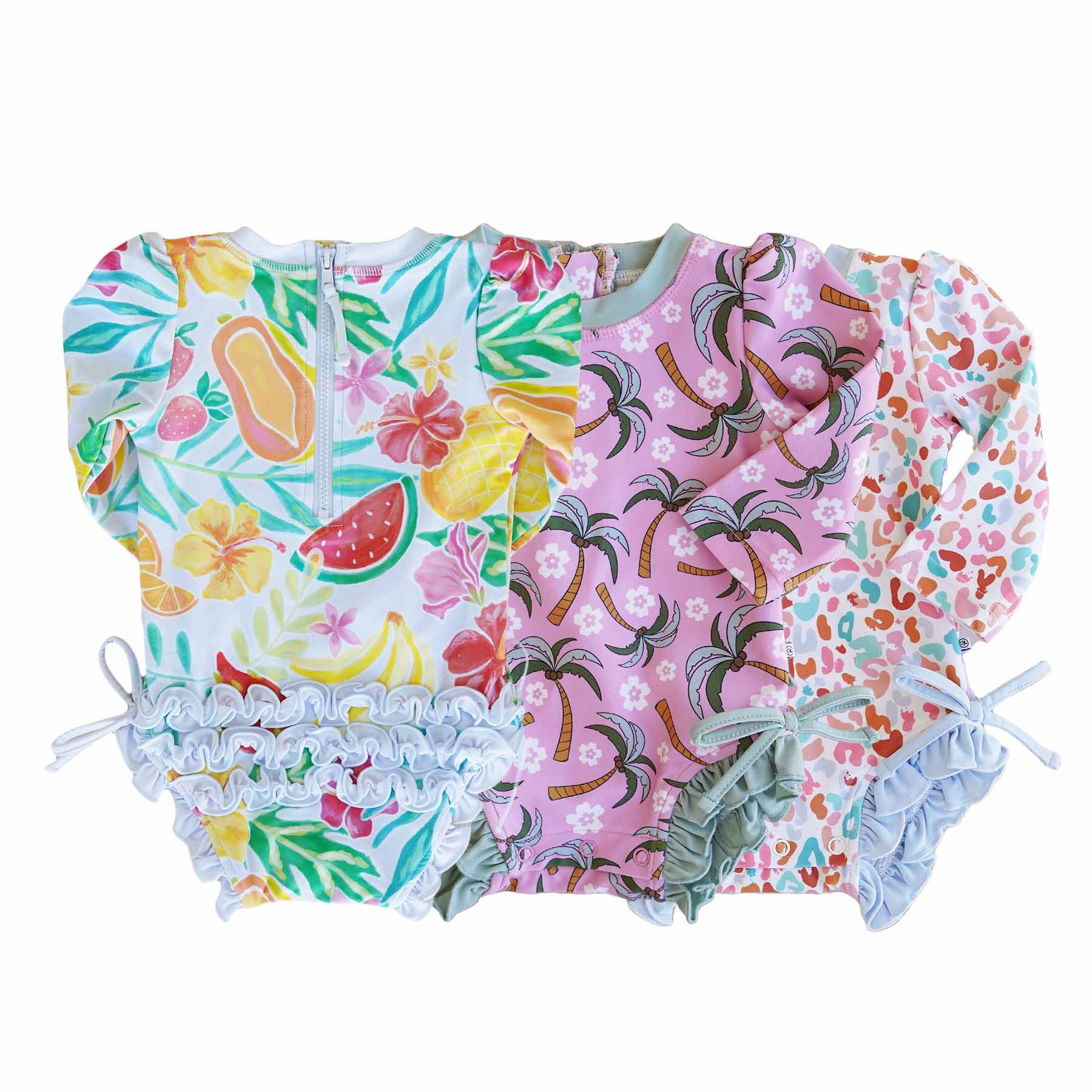  Long Sleeve Rash Guard With Ruffle Bottom | All Prints、mySite、layawaytickets