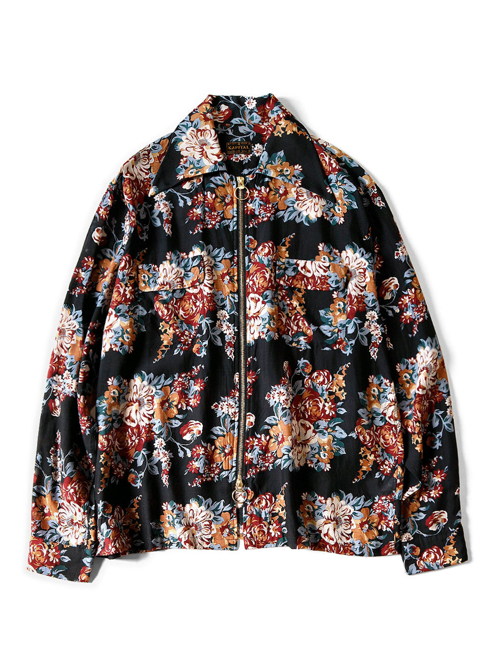 SILK RAYON CHAMPETRE MARIA DRIZZLE OPEN COLLAR SHIRT (LONG SLEEVE)、mySite、zt4zffjzw