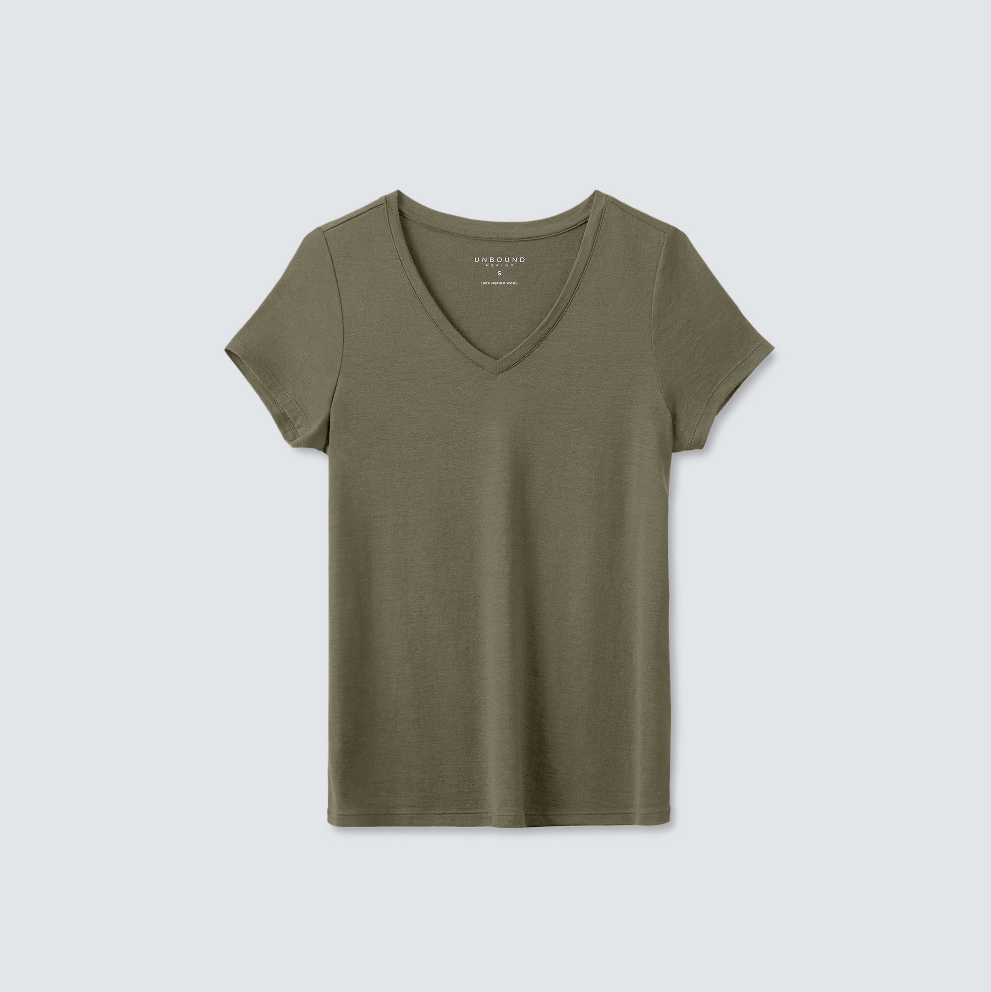 Women's Merino V-Neck T-Shirt、mySite、noshort