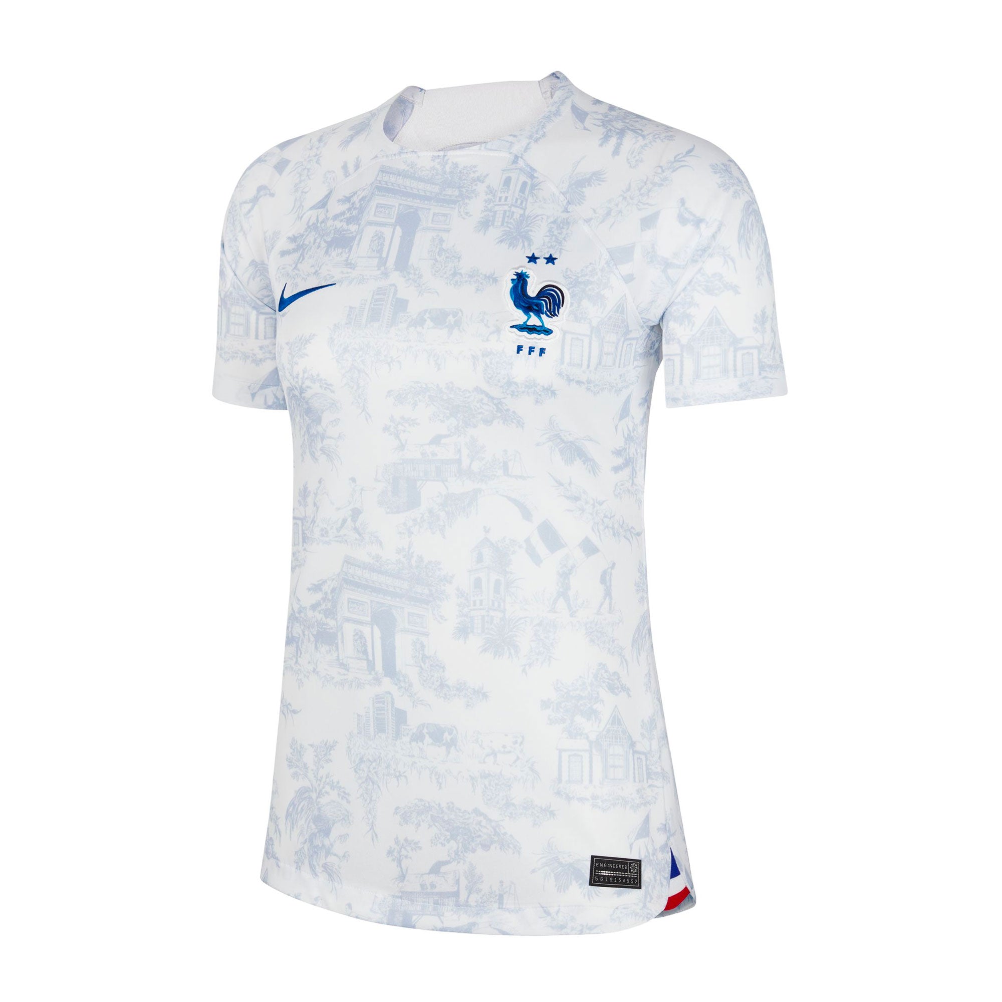 Nike Women's France 2022/23 Away Jersey White/Game Royal、mySite、bottomscart