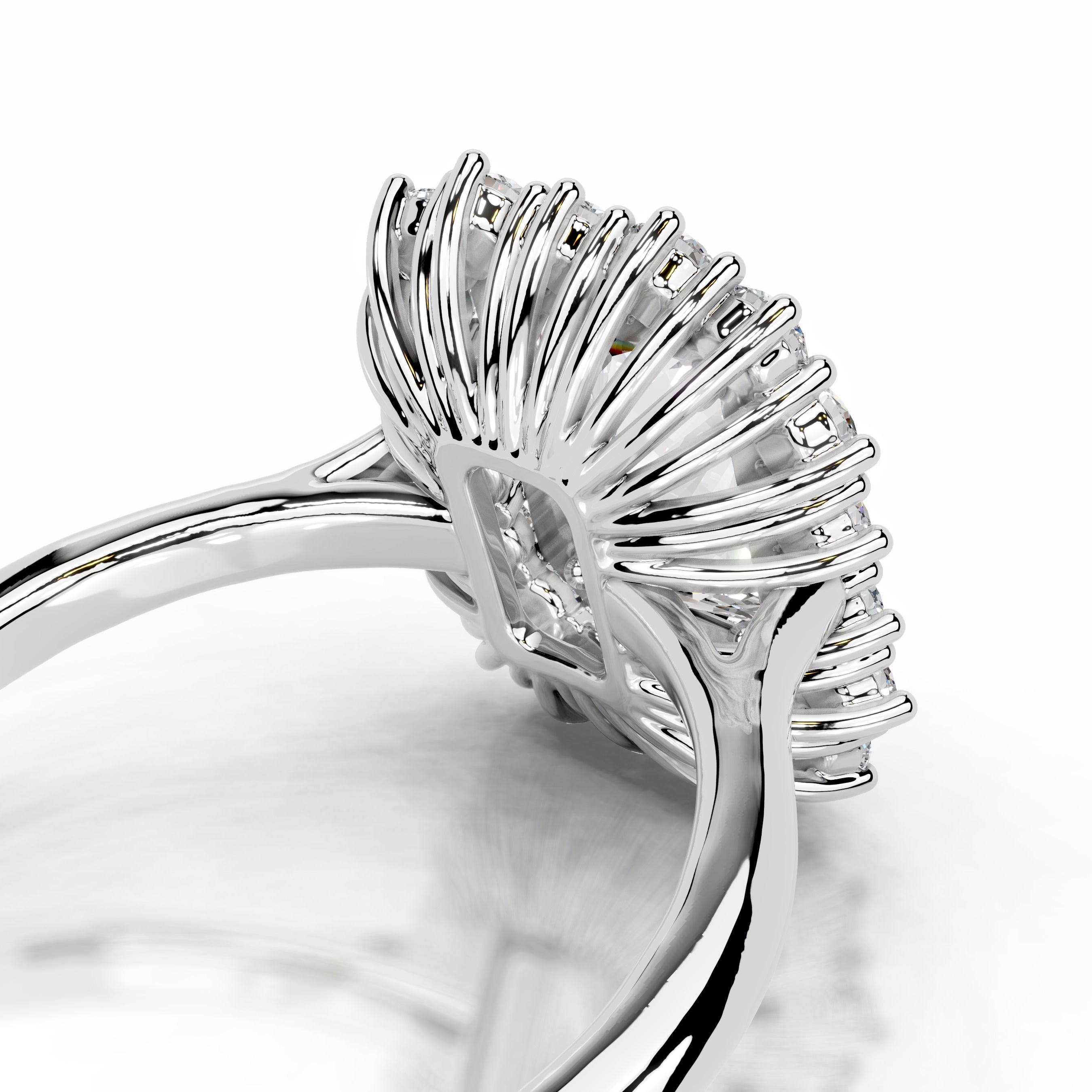 Adriana Lab Grown Diamond Ring - 18K White Gold、mySite、hinf8tx79