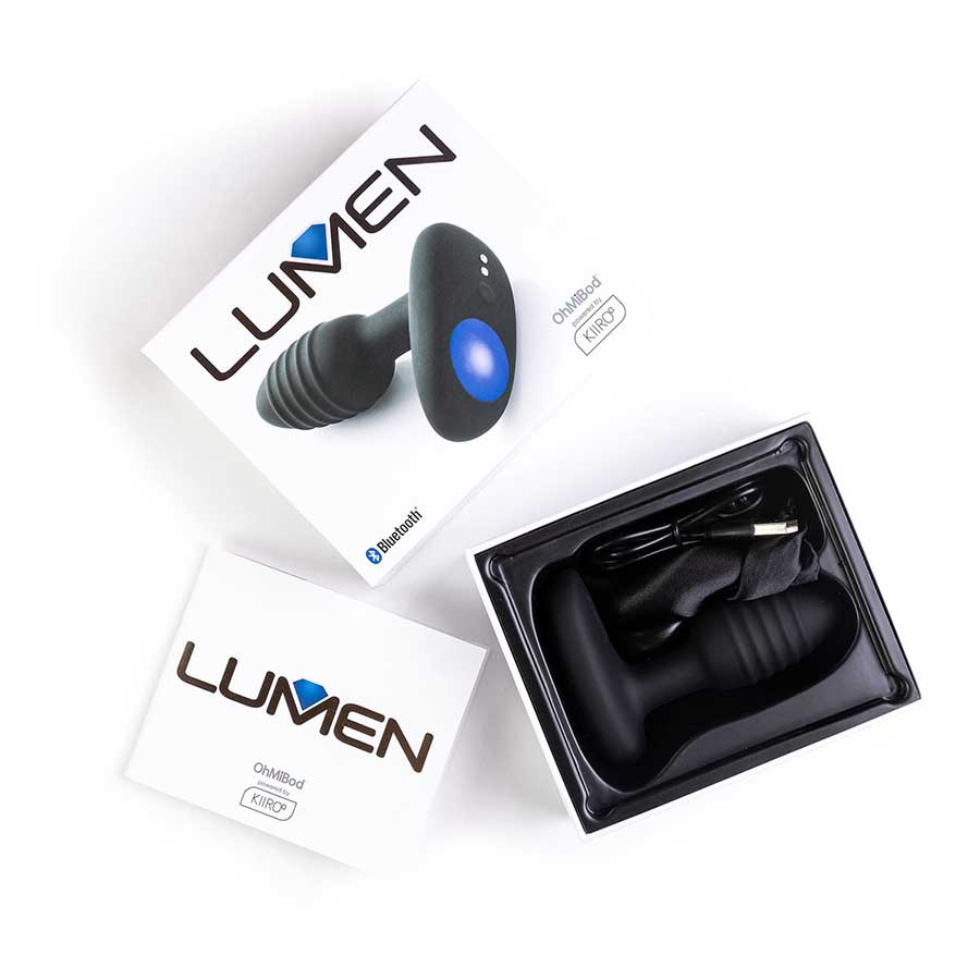 Kiiroo Ohmibod Lumen Rechargeable Silicone Vibrating Butt Plug、mySite、bottomscart