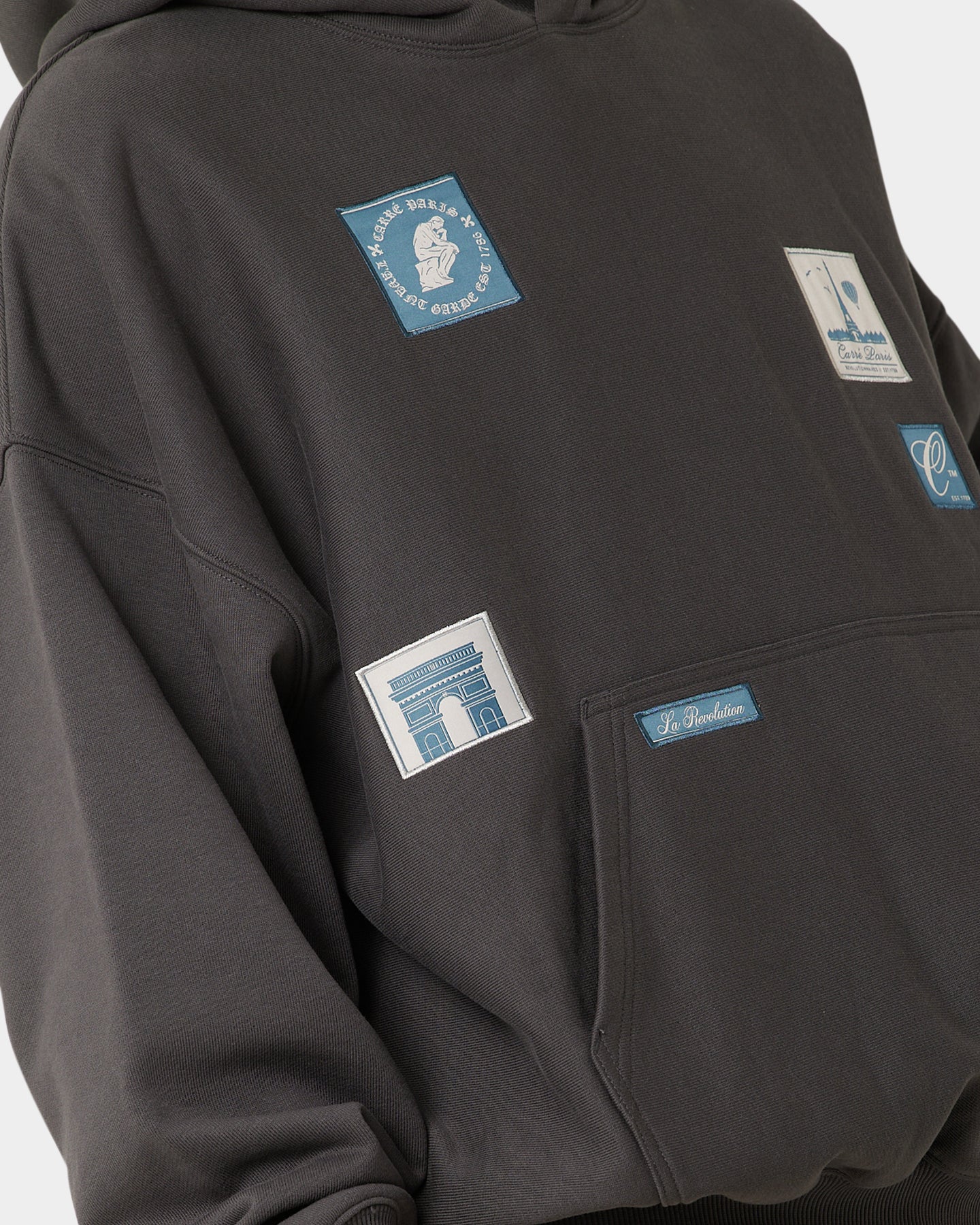 Carre Avant Oversized Hoodie Coal、mySite、zt4zffjzw