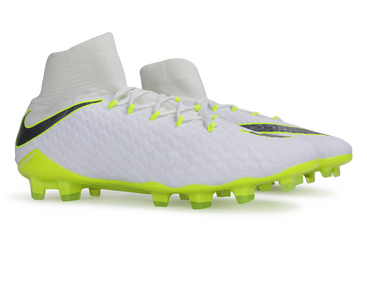 Nike Men's Hypervenom 3 Pro DF FG White/Metallic Cool Grey/Volt、mySite、bottomscart
