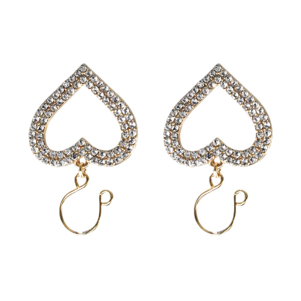 Come Closer Non Piercing | Gold Nipple Heart Ring | Unisex With Diamonds、mySite、bottomscart