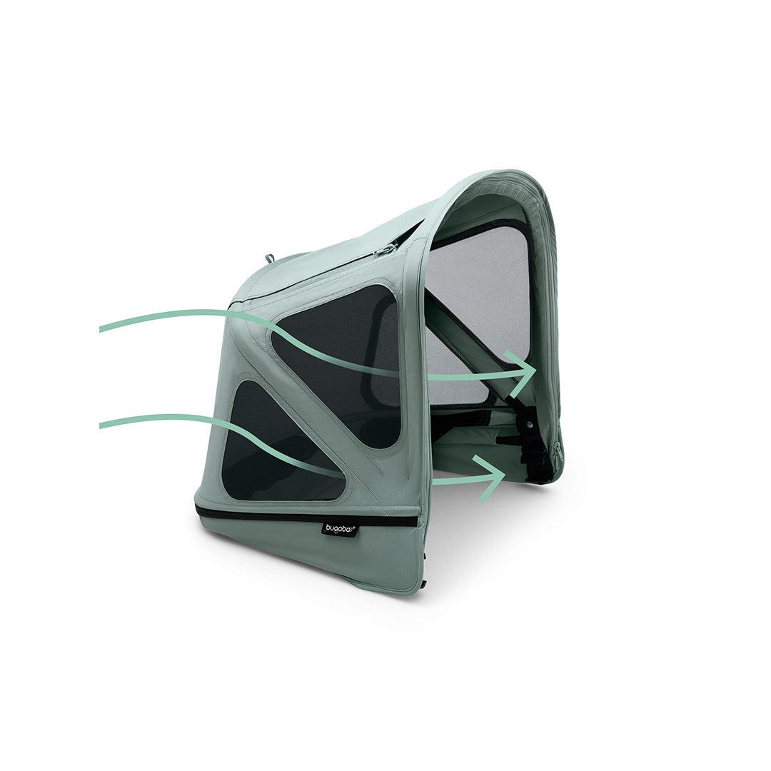  Bugaboo Donkey Breezy Sun Canopy - Pine Green、mySite、merchandisen