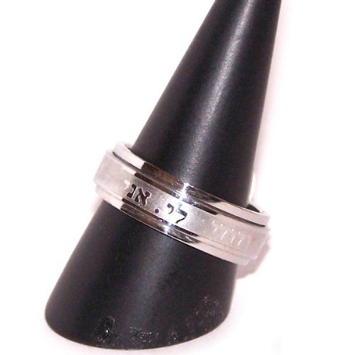  'Ani LeDodi Veh Dodi Li' Stainless steel Spinning Ring ( Size ) thick、mySite、elrpsem3k