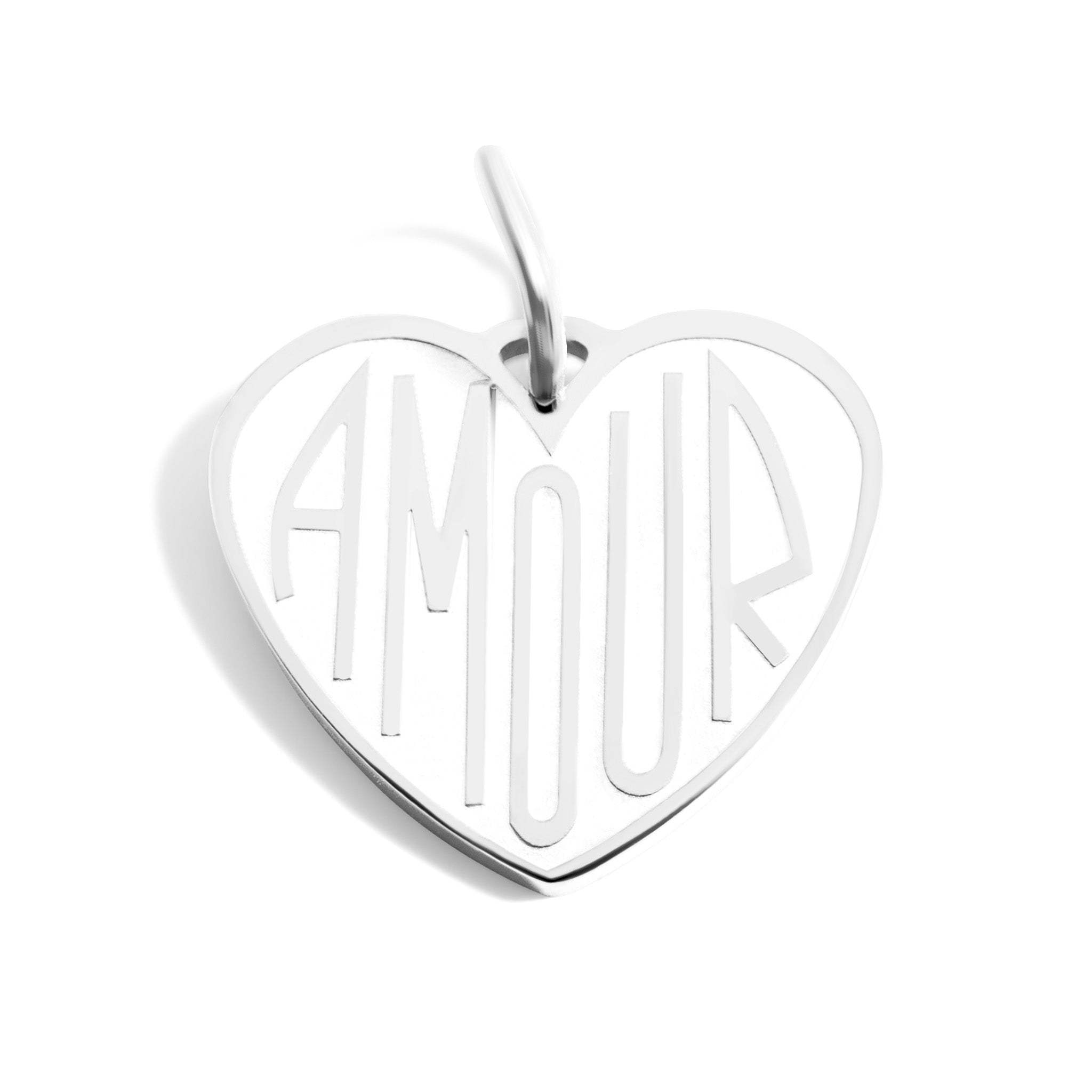 18K Gold PVD Stainless Steel Heart Amour Charm / PDL0256、mySite、dreamappss