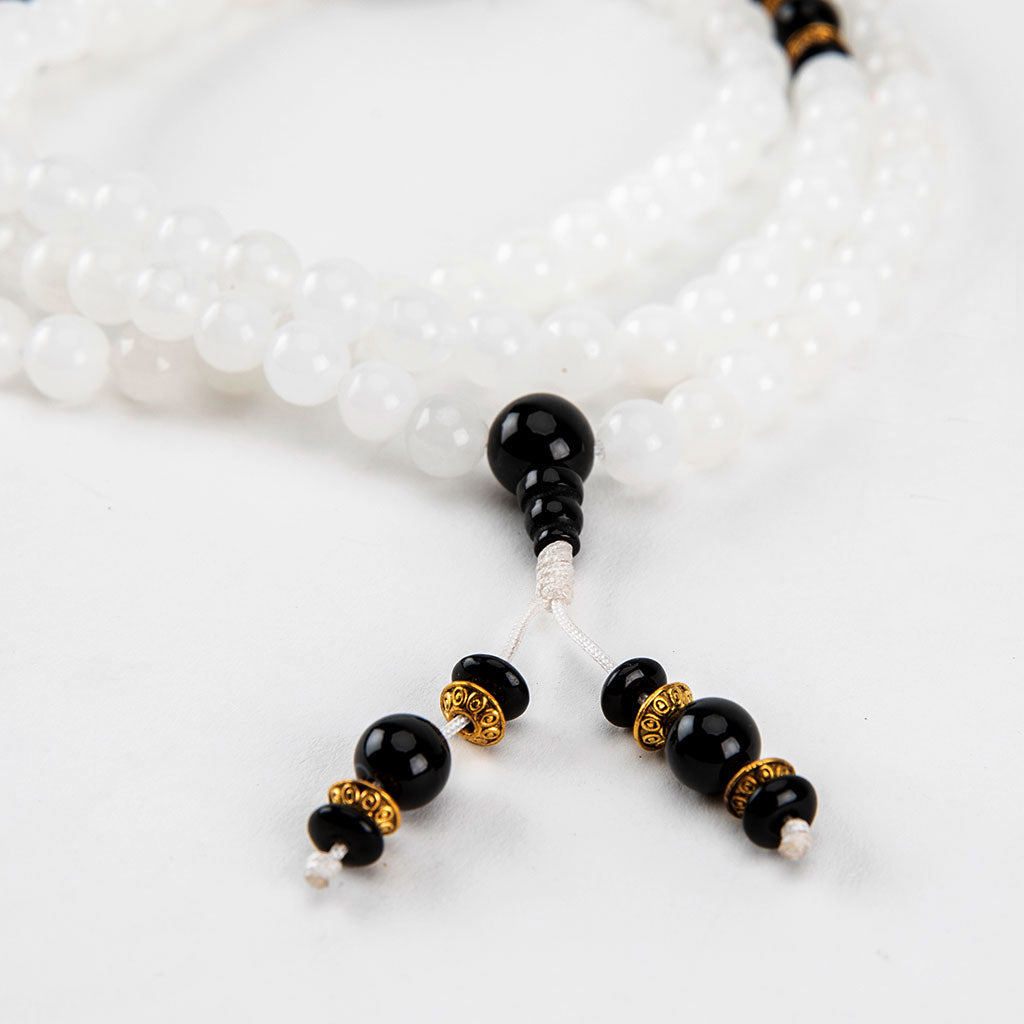 White and Black Onyx Mala、mySite、topwebapps