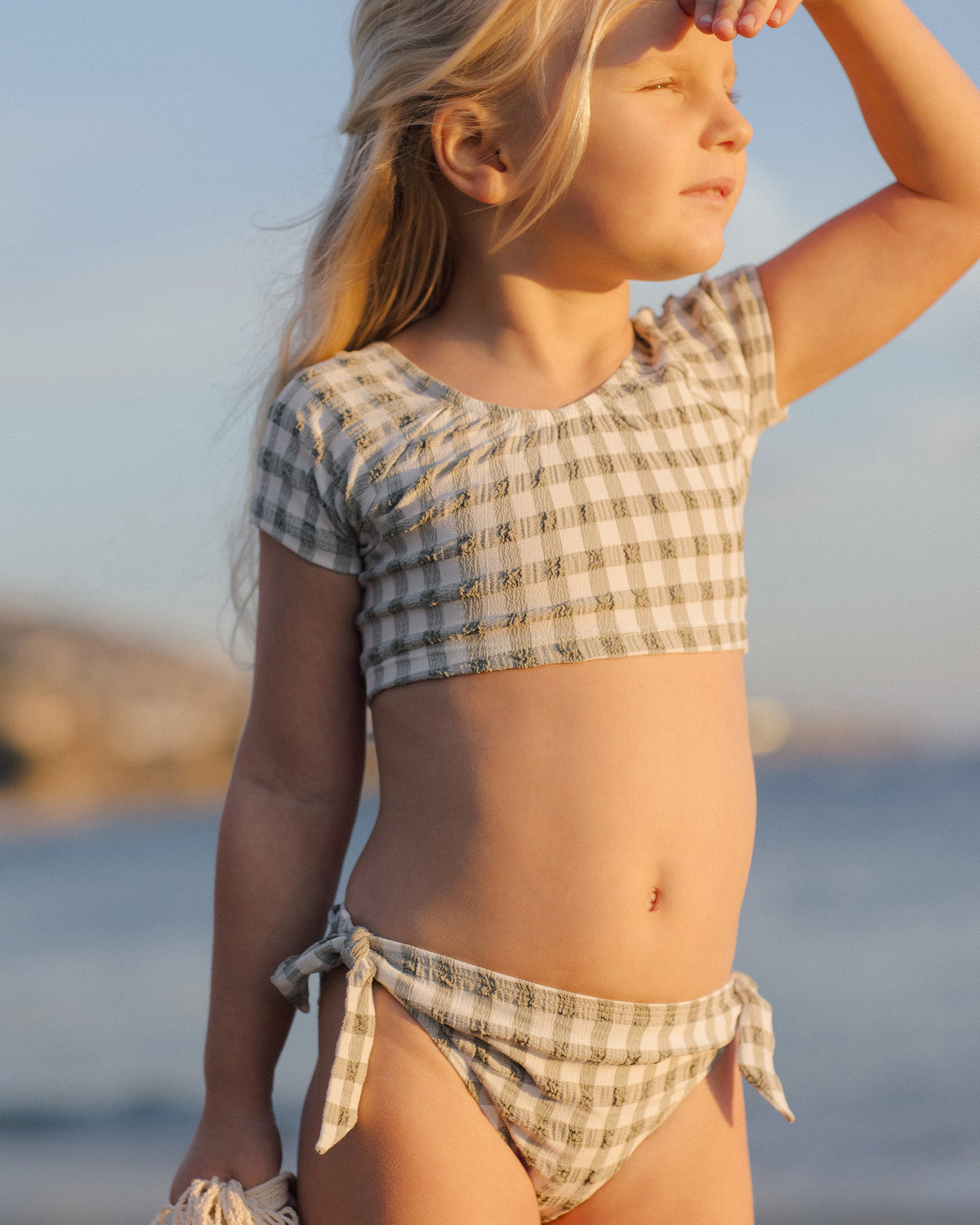  Cropped Rashguard Set || Eucalyptus Check、mySite、layawaytickets