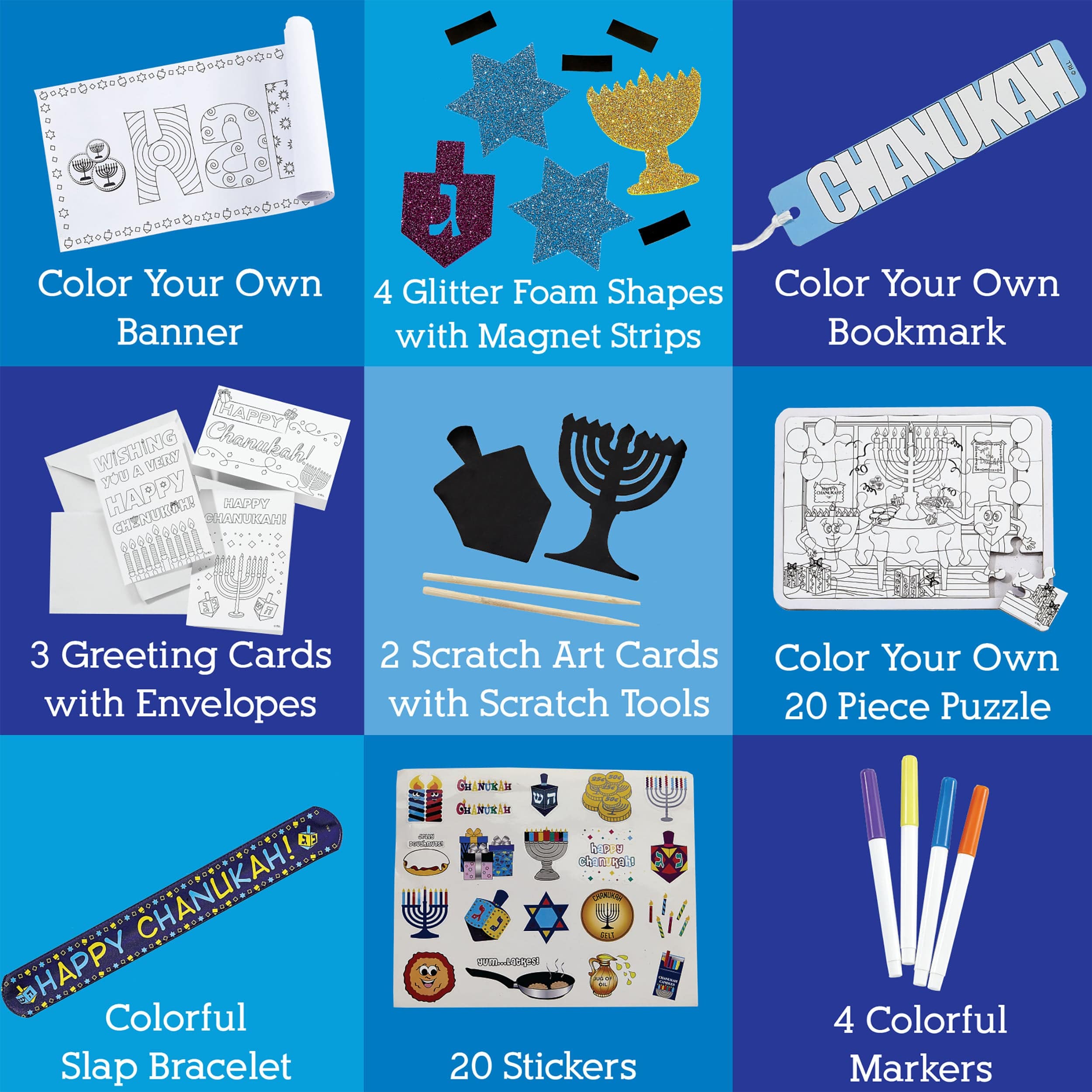 DIY Hanukkah Fun Kit - 9 Activities、mySite、topwebapps