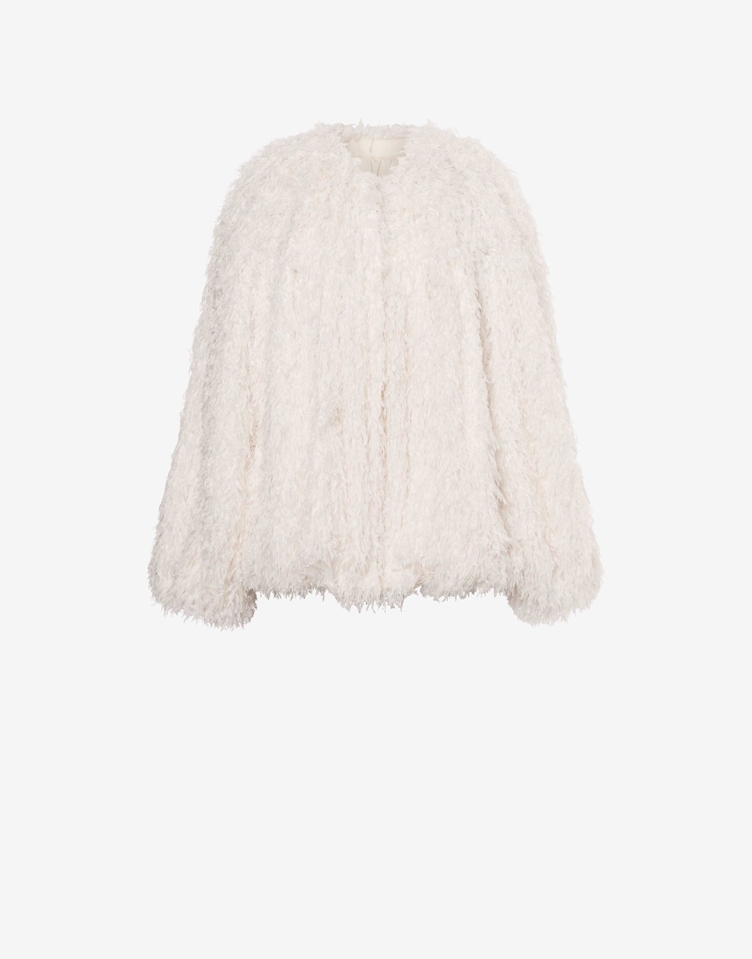 Cappotto corto in jacquard flottante、mySite、aoinhome