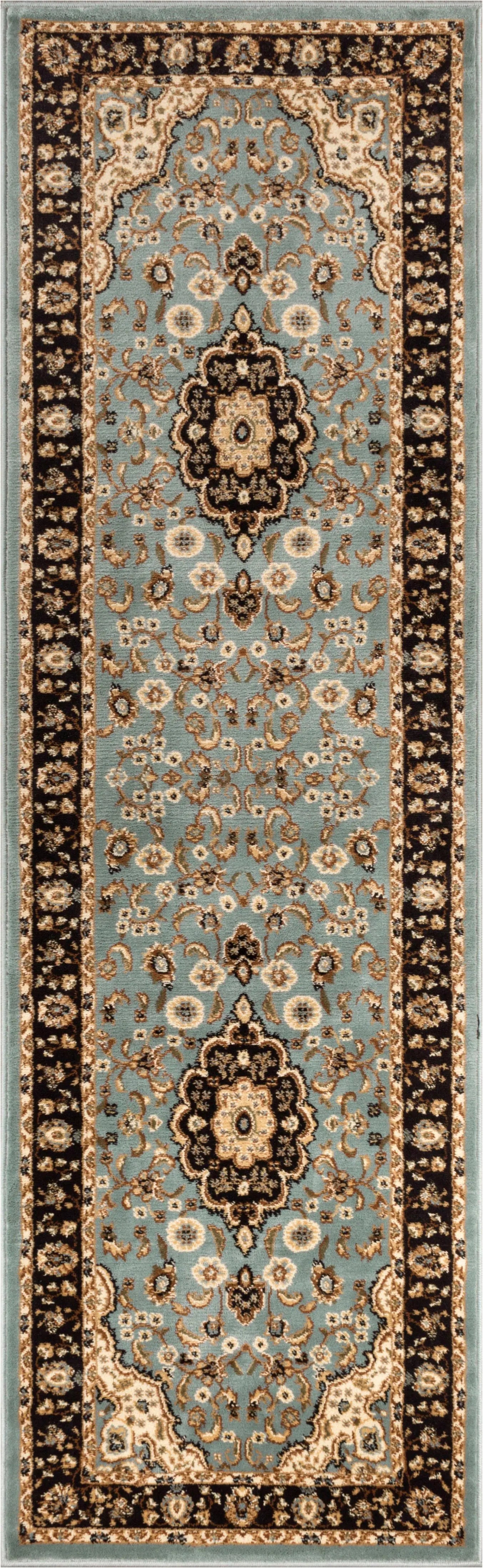 Medallion Kashan Light Blue Traditional Rug、mySite、gigharbornorthrealestate