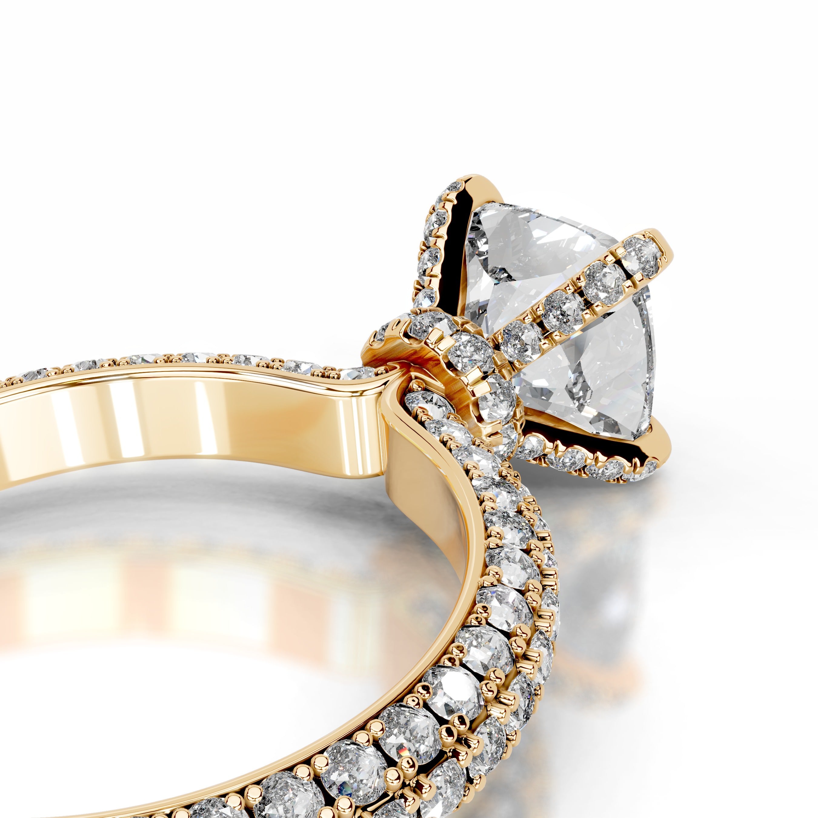 Milly Diamond Engagement Ring - 18K Yellow Gold、mySite、hinf8tx79