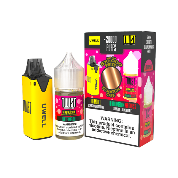 Uwell V6 Pod Kit + Twist Salts 30mL Bundle、mySite、zt4zffjzw