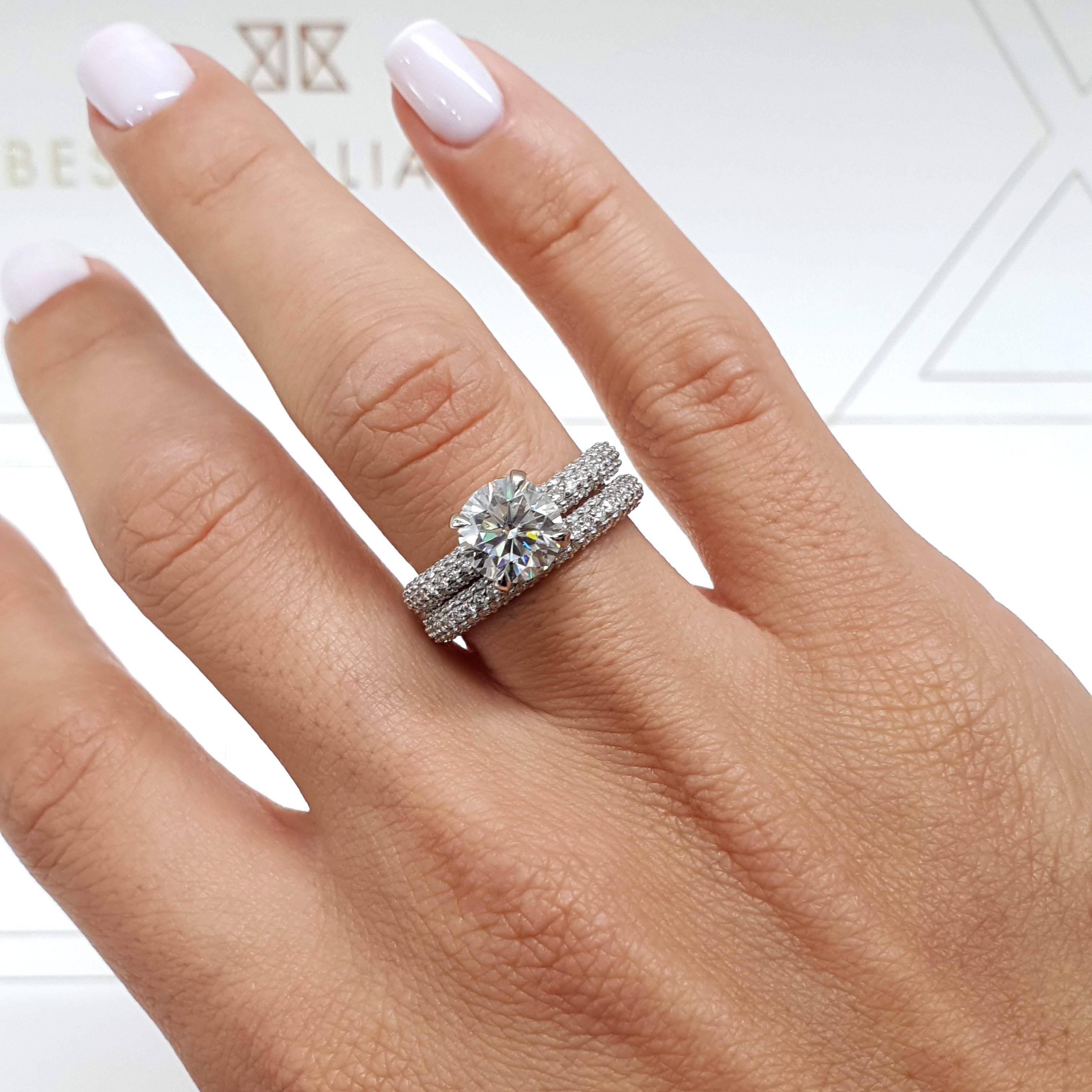 Helena Lab Grown Diamond Bridal Set -Platinum、mySite、hinf8tx79