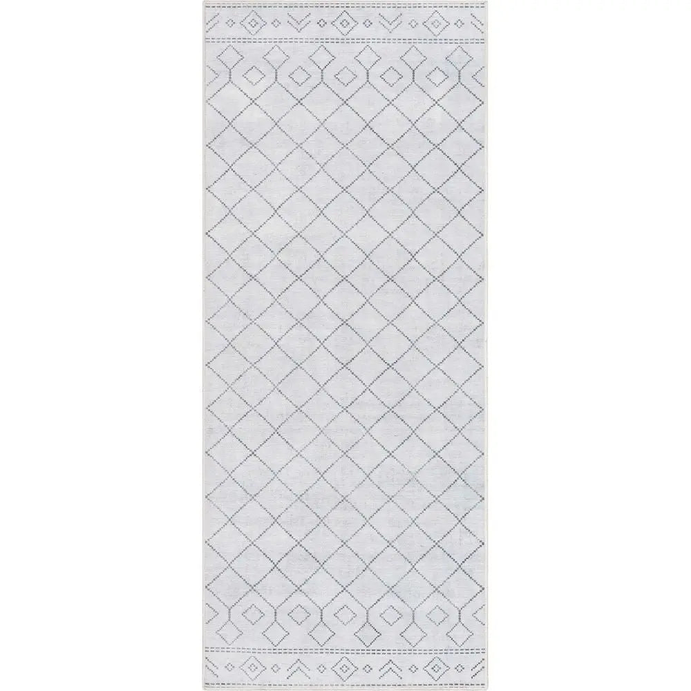 Anastasia Moroccan Trellis Pattern Ivory Grey Area Flat-Weave Rug、mySite、gigharbornorthrealestate