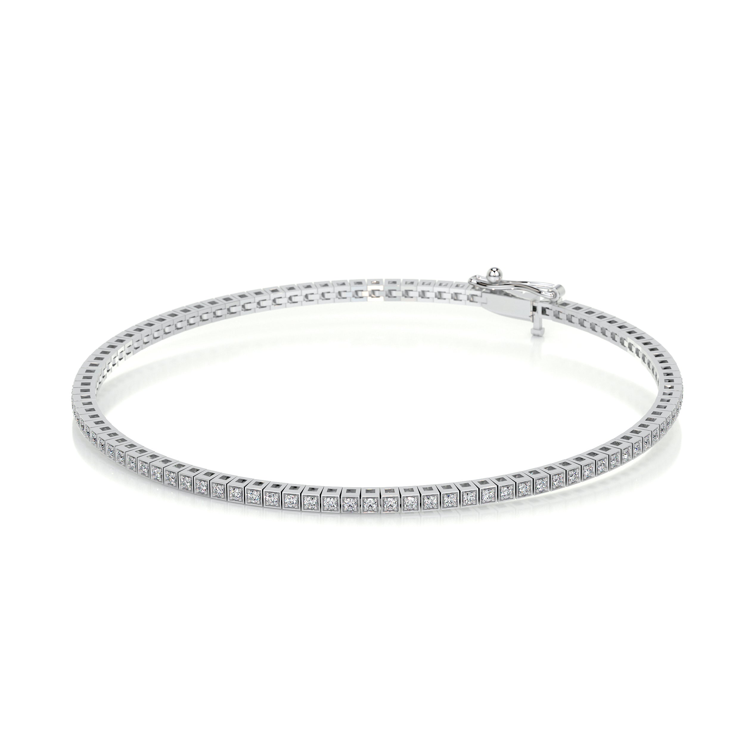 Lee Diamond Tennis Bracelet (1.00 Carat) -14K White Gold、mySite、hinf8tx79