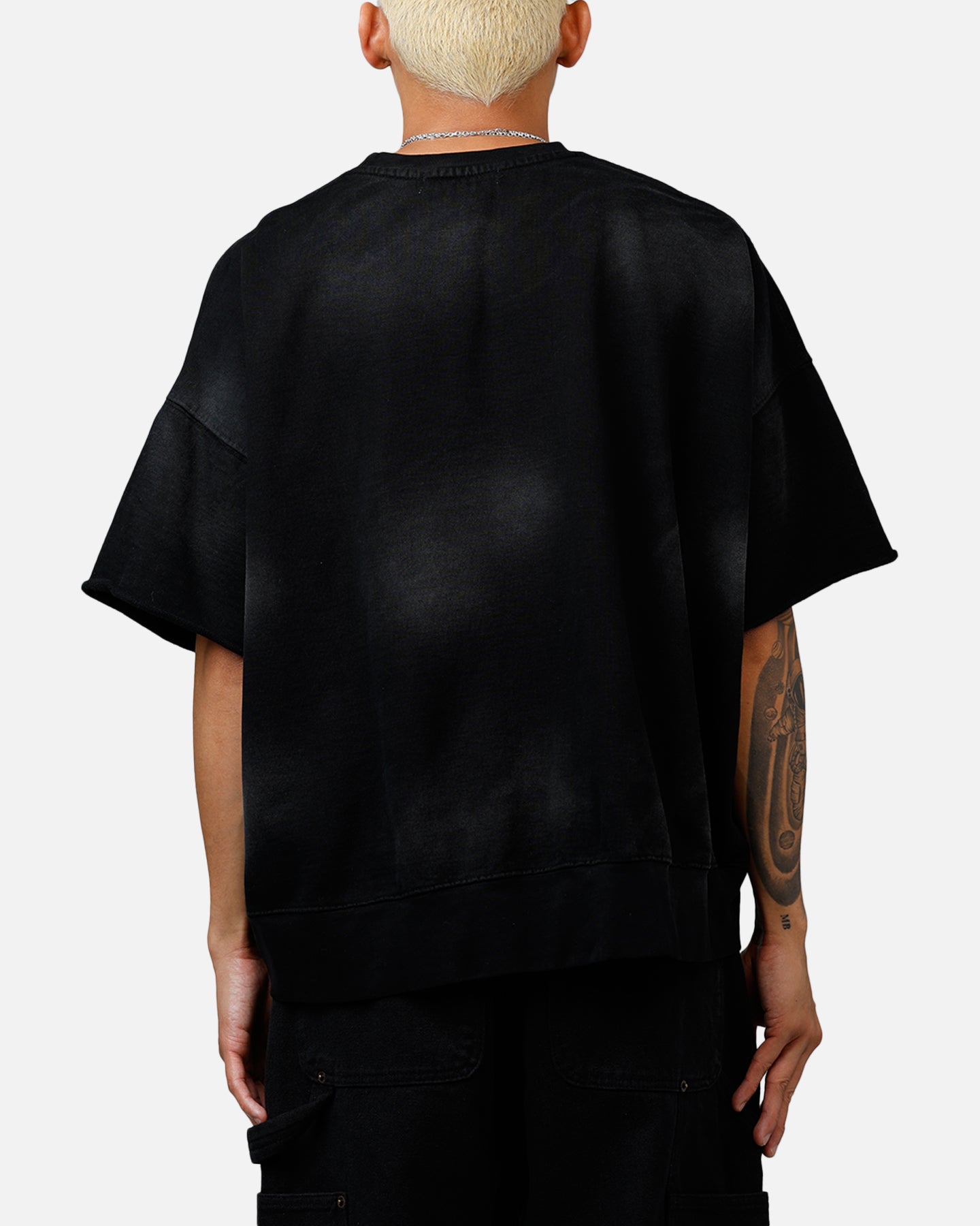 MNML Oversized Crewneck T-Shirt Washed Black、mySite、zt4zffjzw