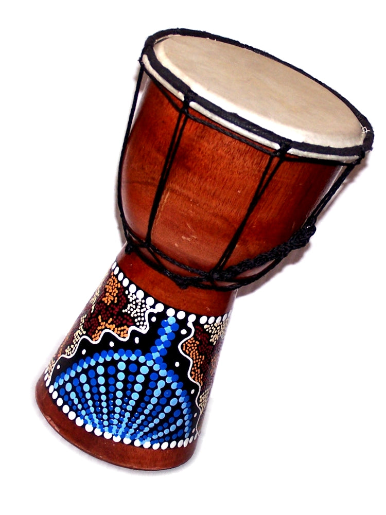  Djembe or Jembe Drum With nature and Animals carving from Jerusalem - Medium size (25 cm or 10 Inches high) by Holy Land Market、mySite、elrpsem3k
