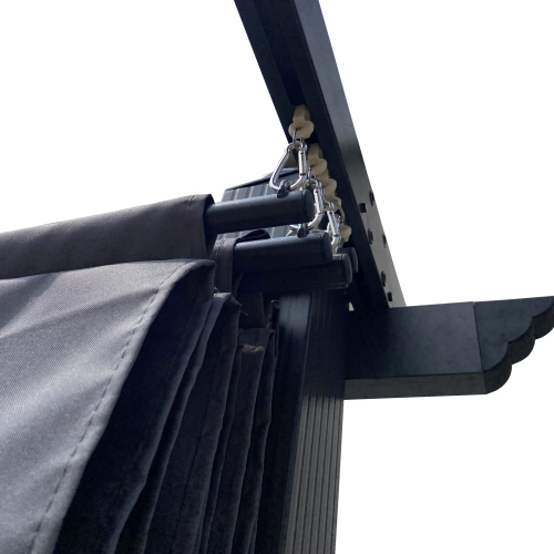 Replacement Canopy Top Cover Fabric for 13 x 10 Ft Outdoor Patio Retractable Pergola Sun-shelter Canopy、、eastwooduniform