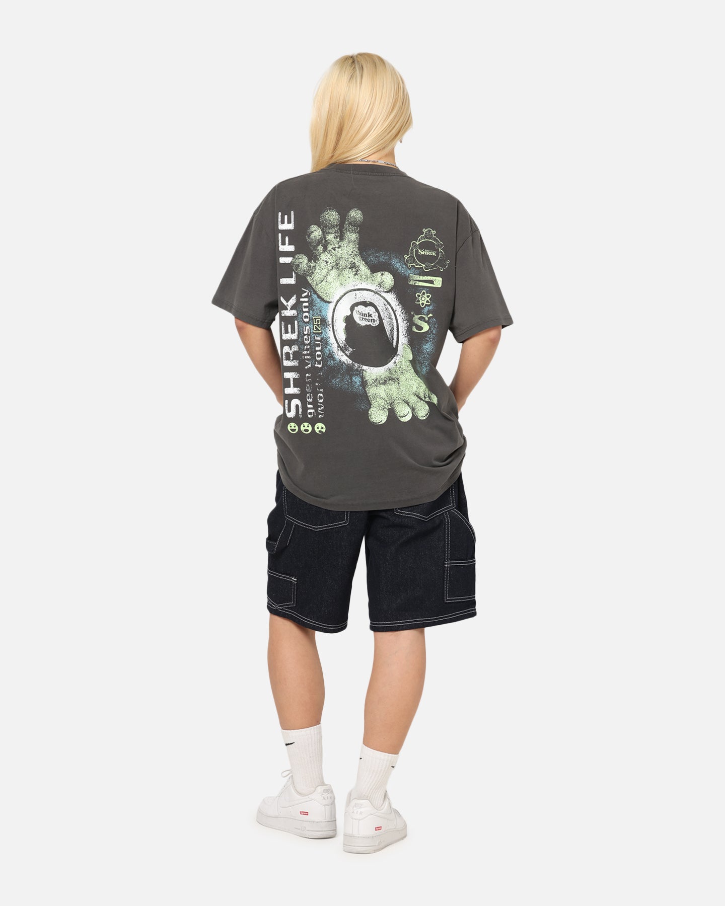 73 Studio X Shrek Rave Heavy T-Shirt Black Wash、mySite、zt4zffjzw