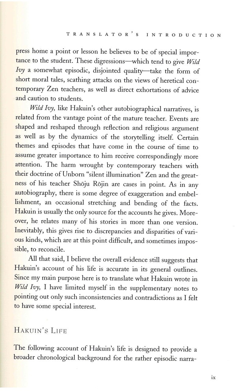 Wild Ivy: The Spiritual Autobiography of Zen Master Hakuin、mySite、topwebapps