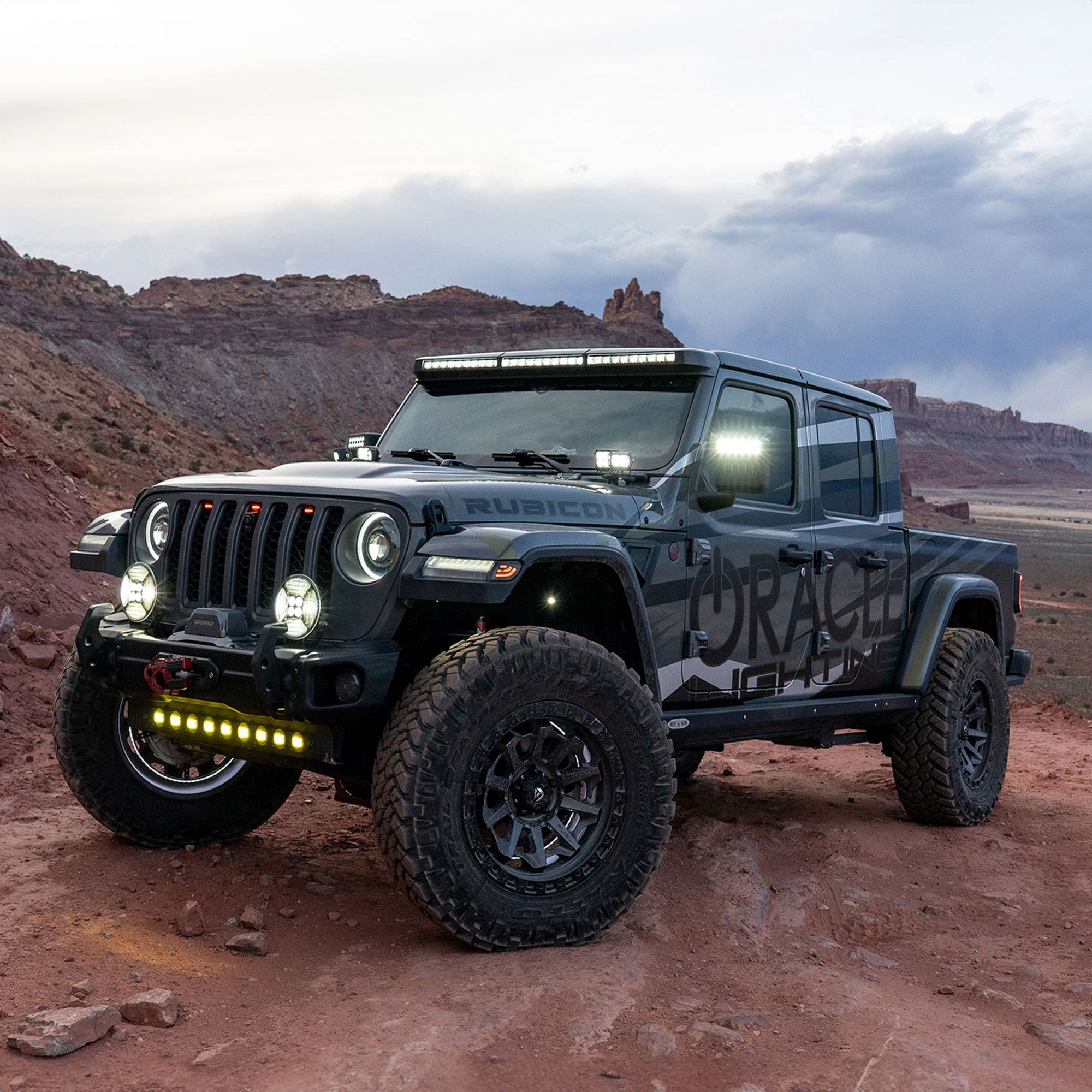 ORACLE Lighting Integrated Windshield Roof LED Light Bar System for Jeep Wrangler JL & Gladiator JT、mySite、nflplayoffbracketp